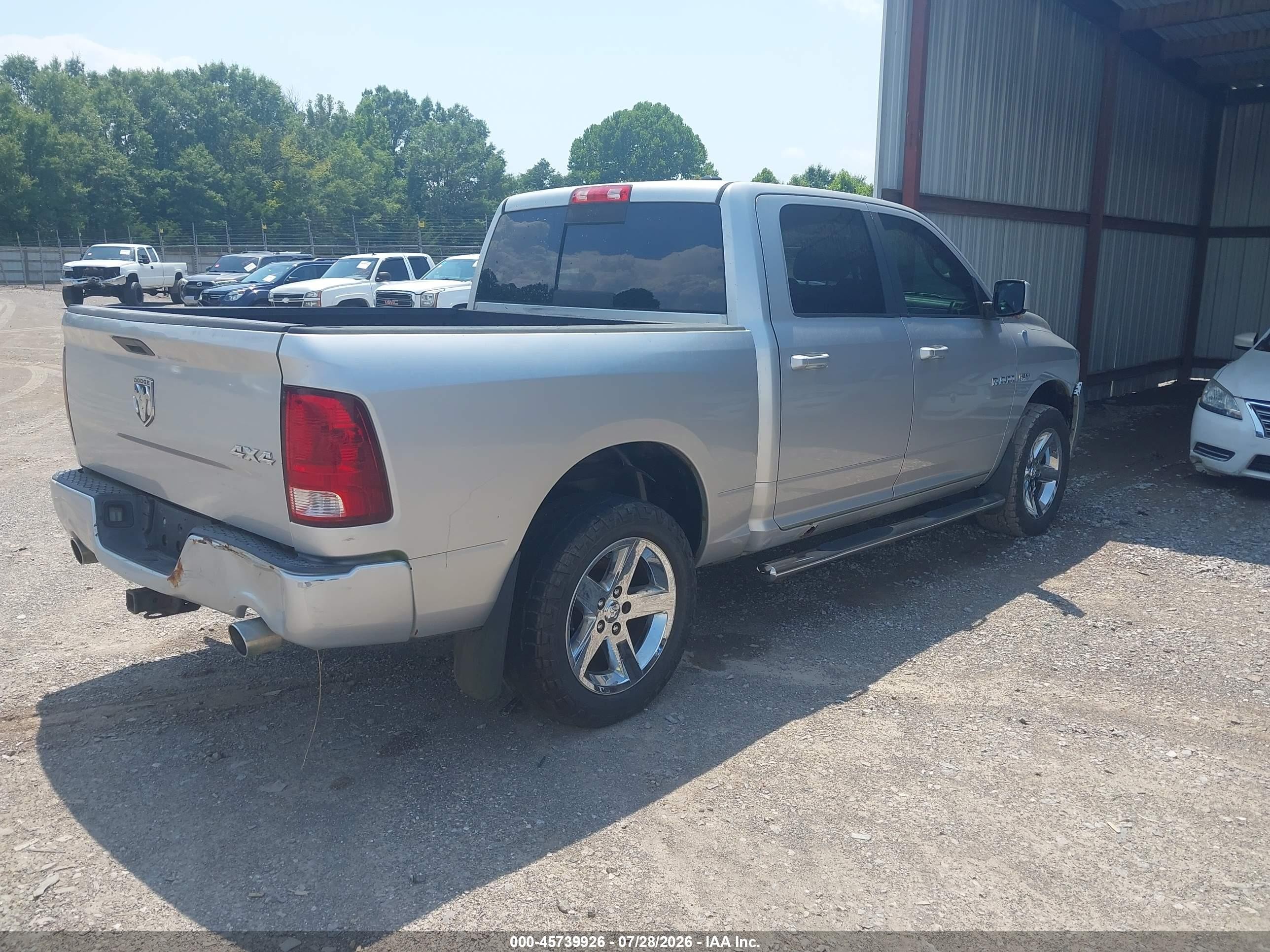 2009 Dodge Ram 1500 Slt/sport/trx Silver vin: 1D3HV13T59S741799
