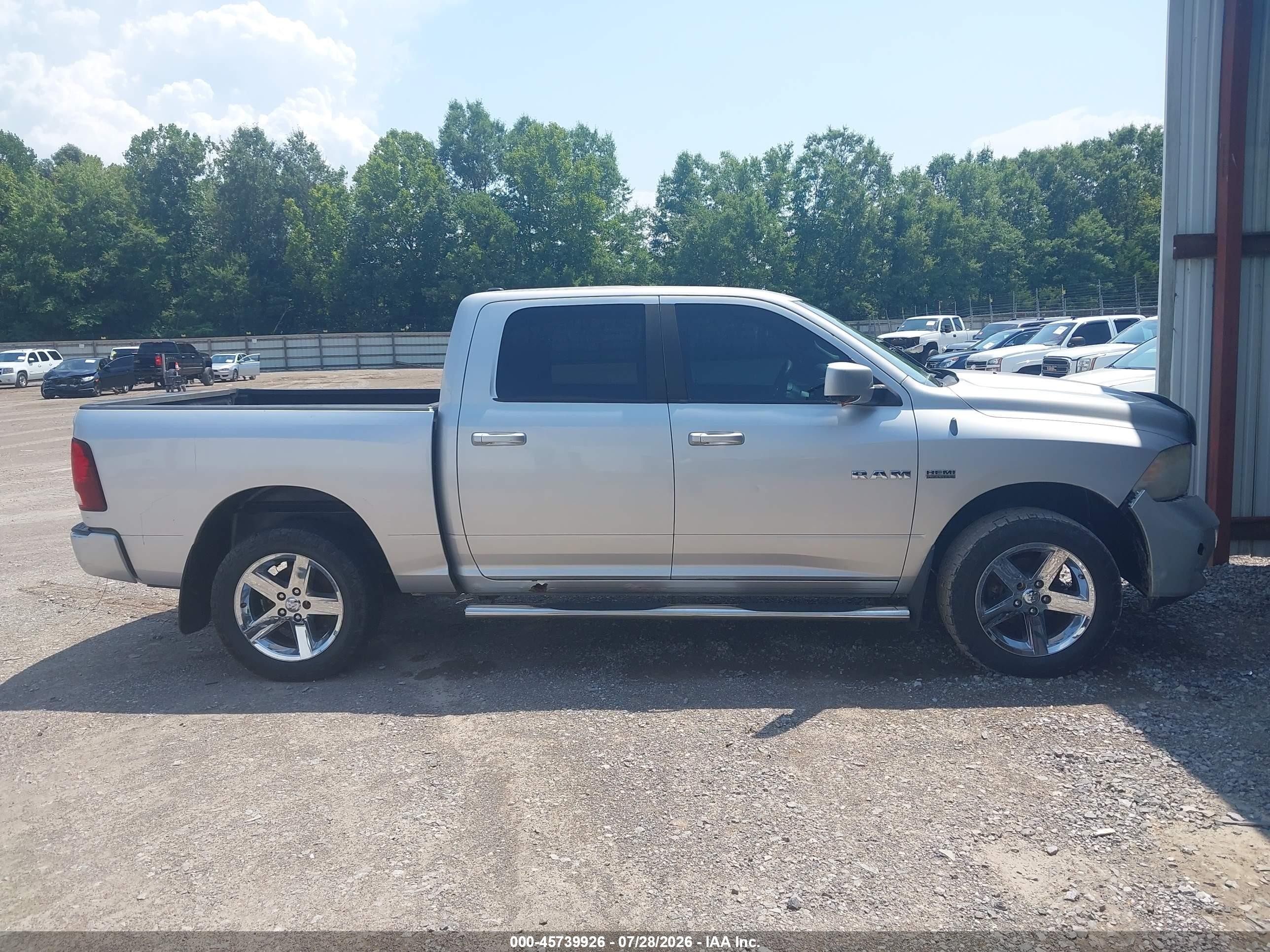 2009 Dodge Ram 1500 Slt/sport/trx Silver vin: 1D3HV13T59S741799