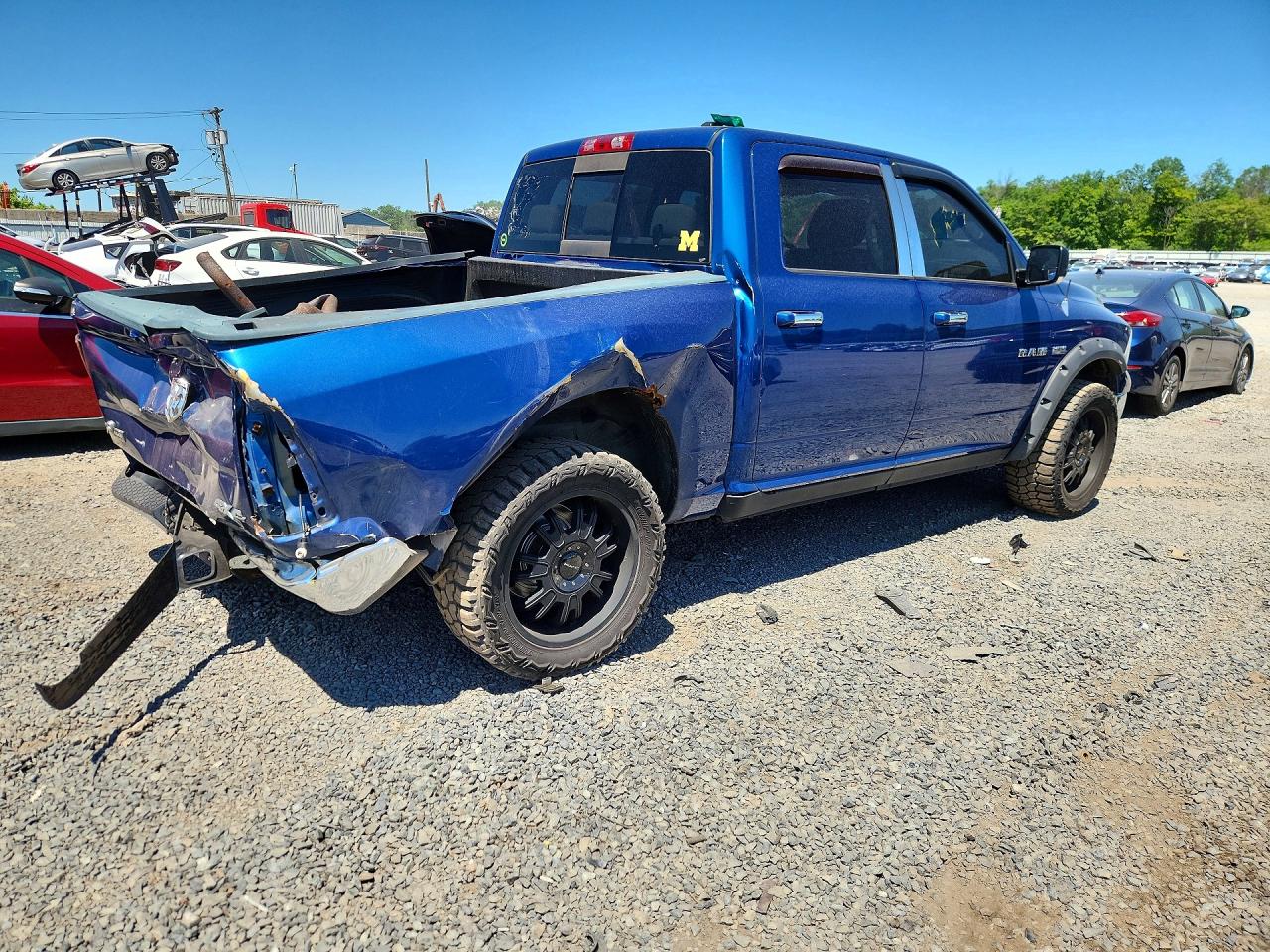 2009 Dodge Ram 1500 Blue vin: 1D3HV13T59S748834