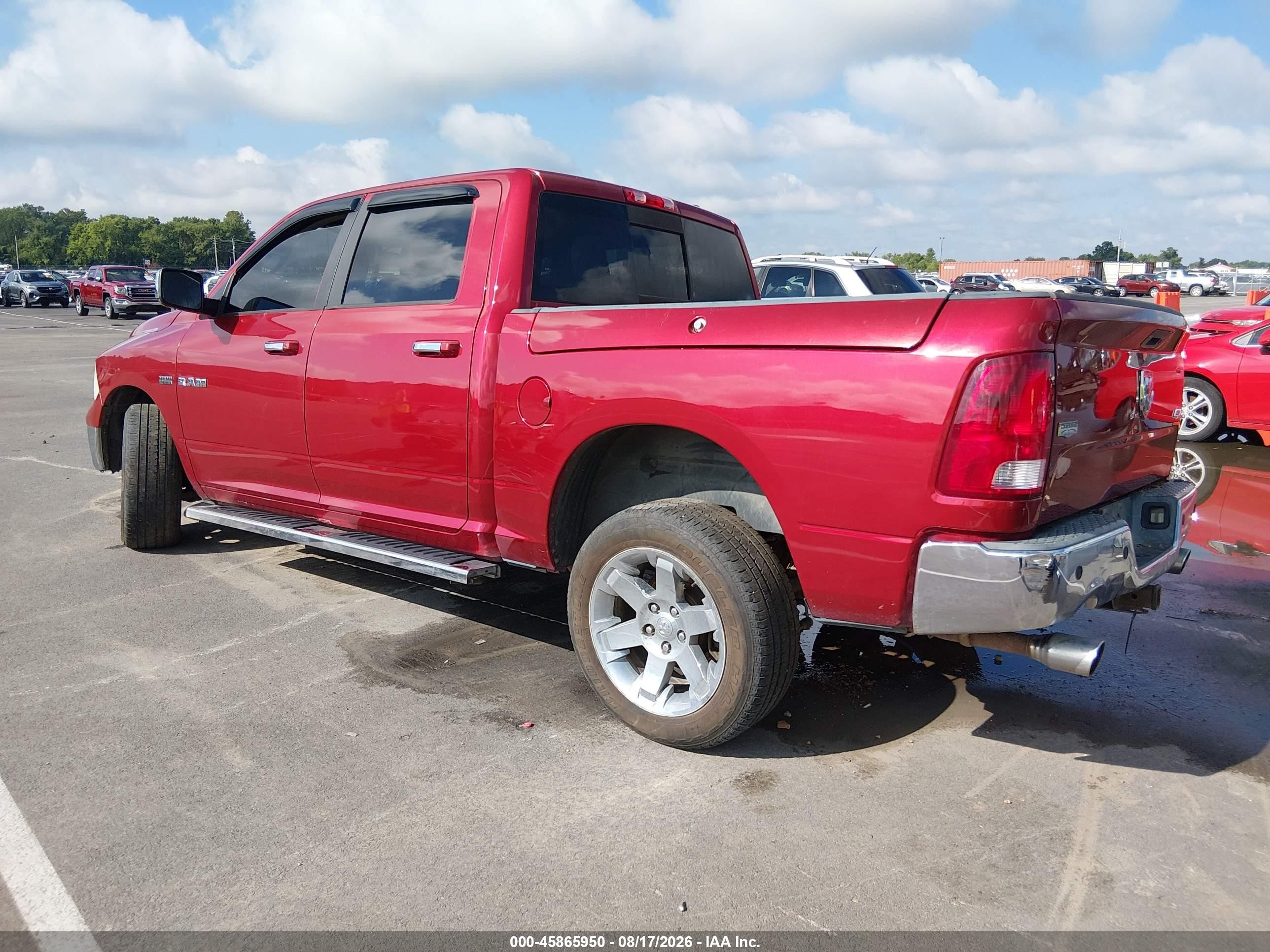 2009 Dodge Ram 1500 Laramie Красный vin: 1D3HV13T69J521139