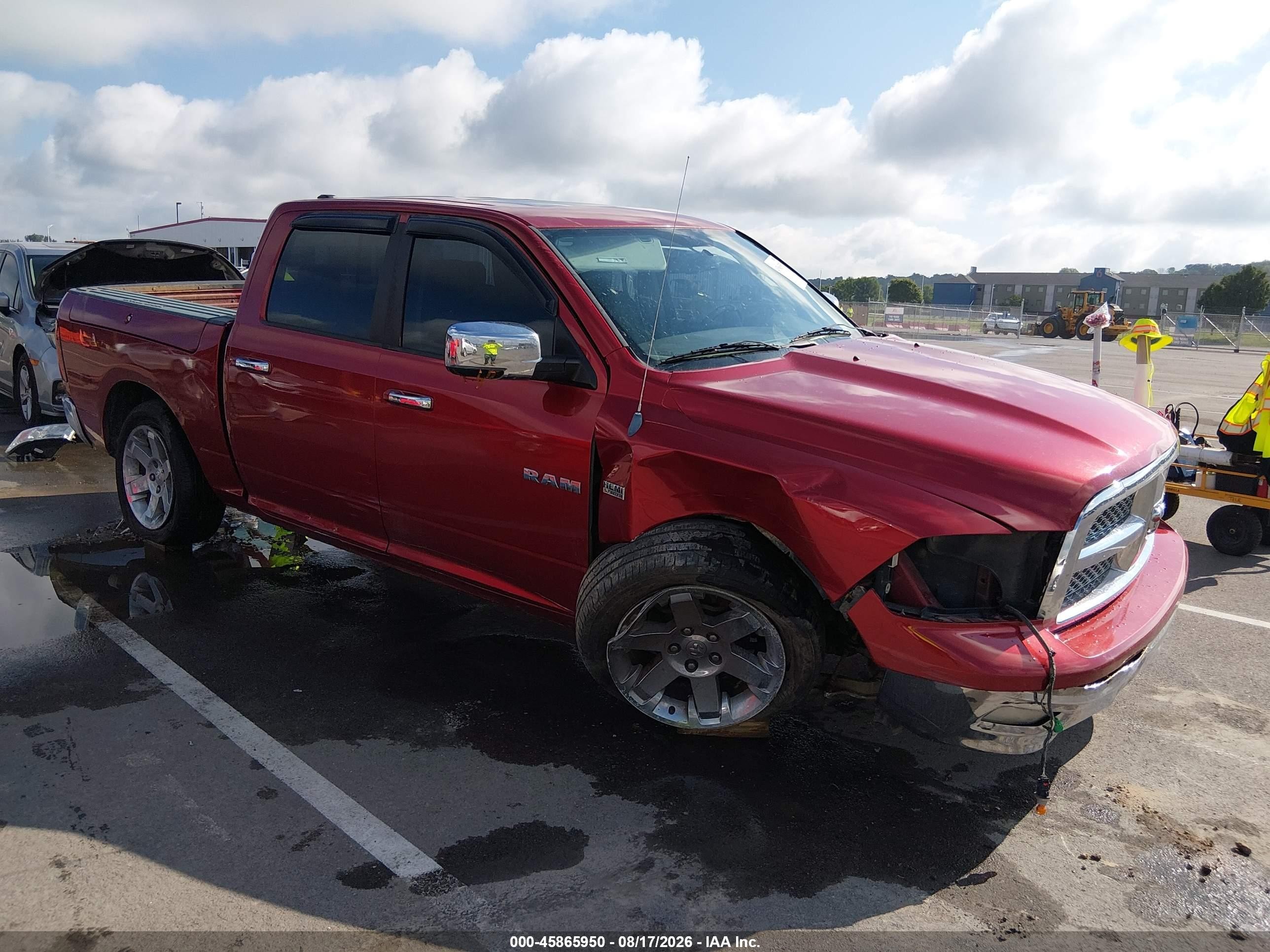 2009 Dodge Ram 1500 Laramie Красный vin: 1D3HV13T69J521139