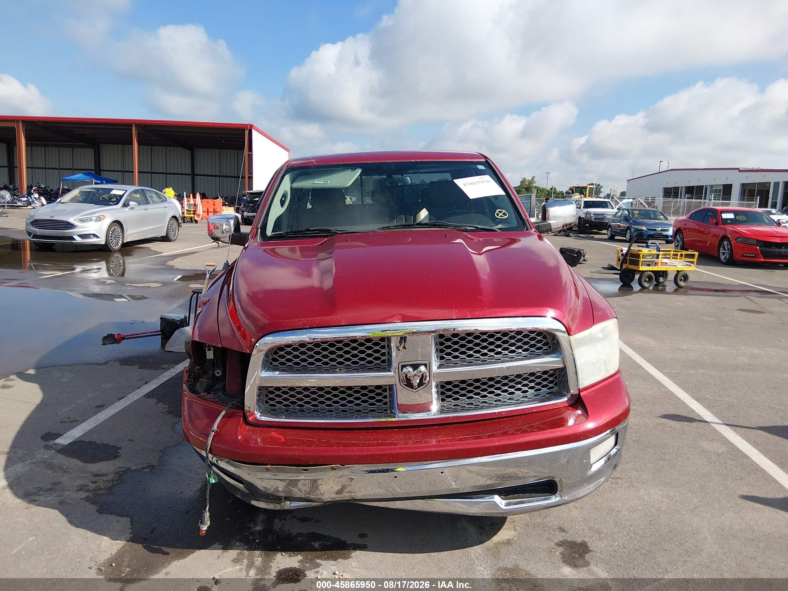 2009 Dodge Ram 1500 Laramie Красный vin: 1D3HV13T69J521139