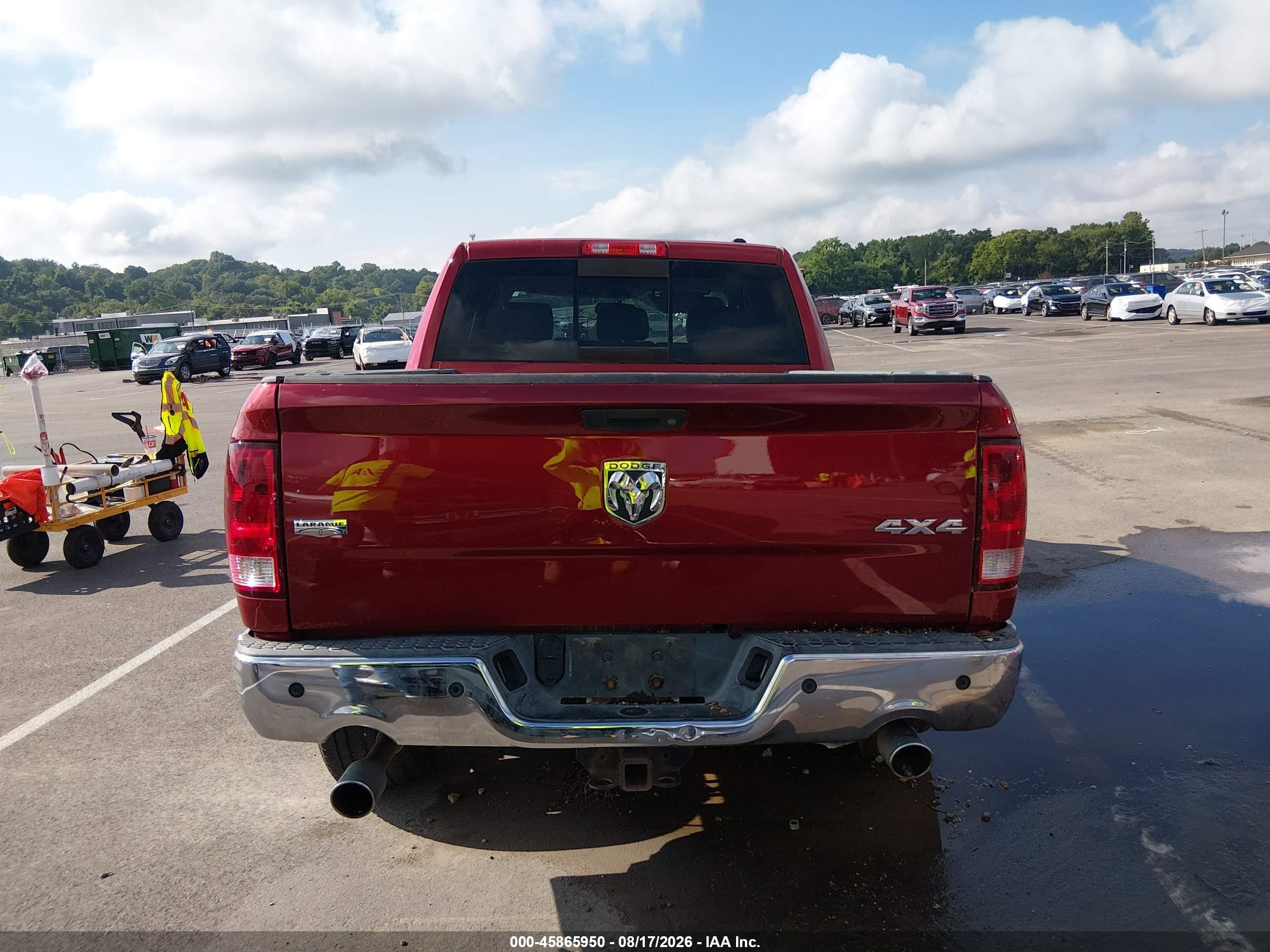 2009 Dodge Ram 1500 Laramie Красный vin: 1D3HV13T69J521139