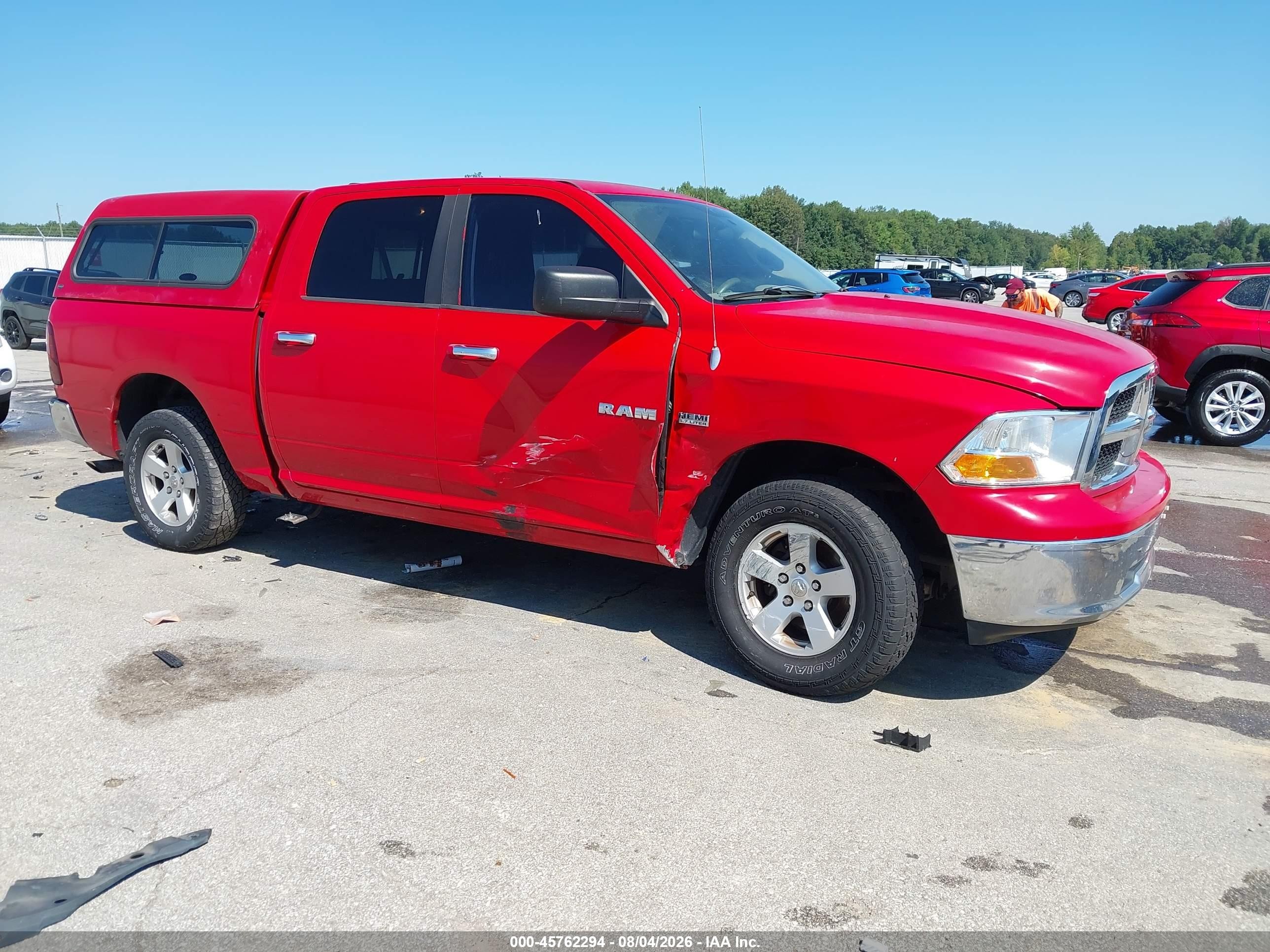 2009 Dodge Ram 1500 Slt/sport/trx Red vin: 1D3HV13T69J521965