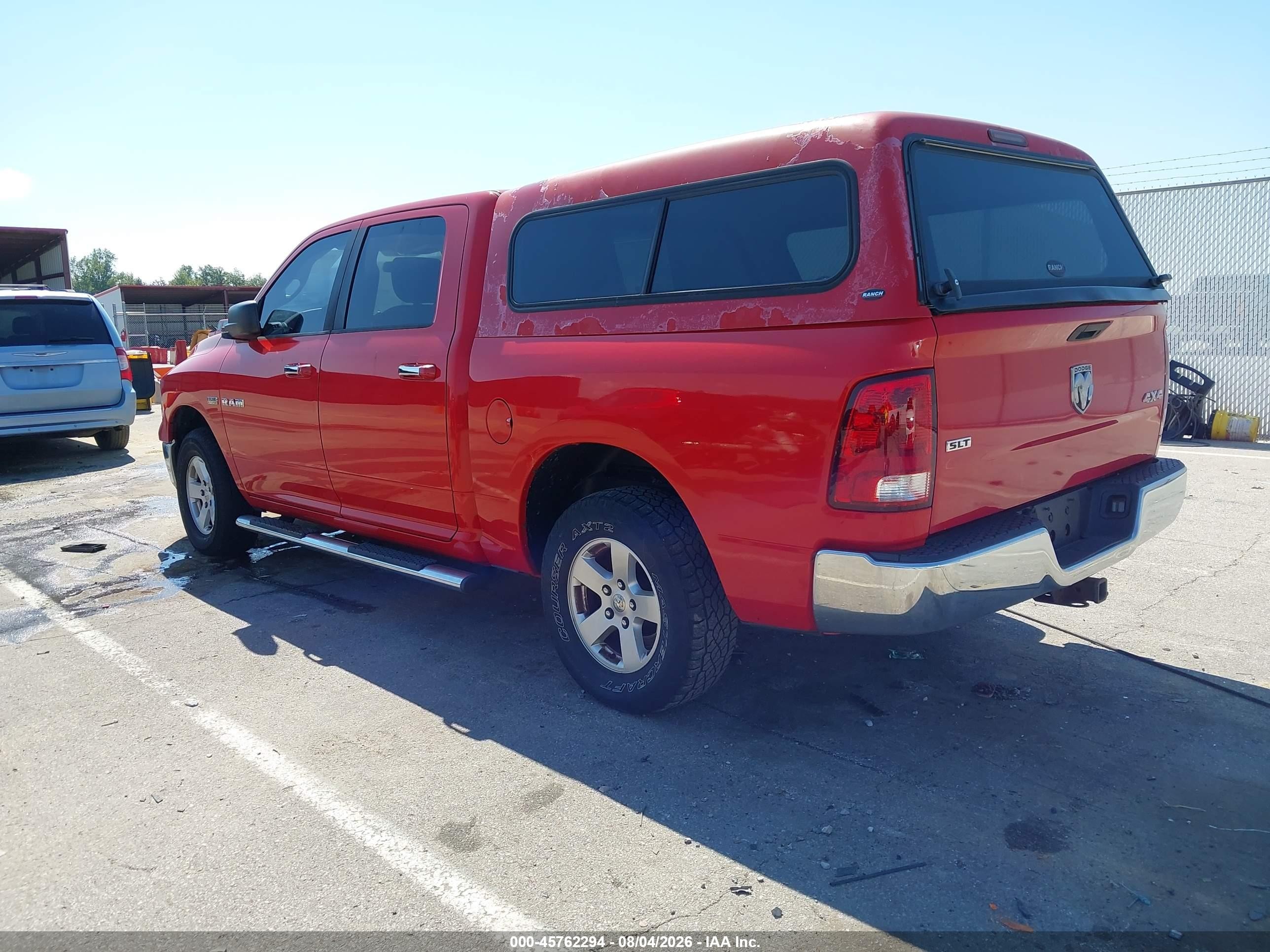 2009 Dodge Ram 1500 Slt/sport/trx Red vin: 1D3HV13T69J521965