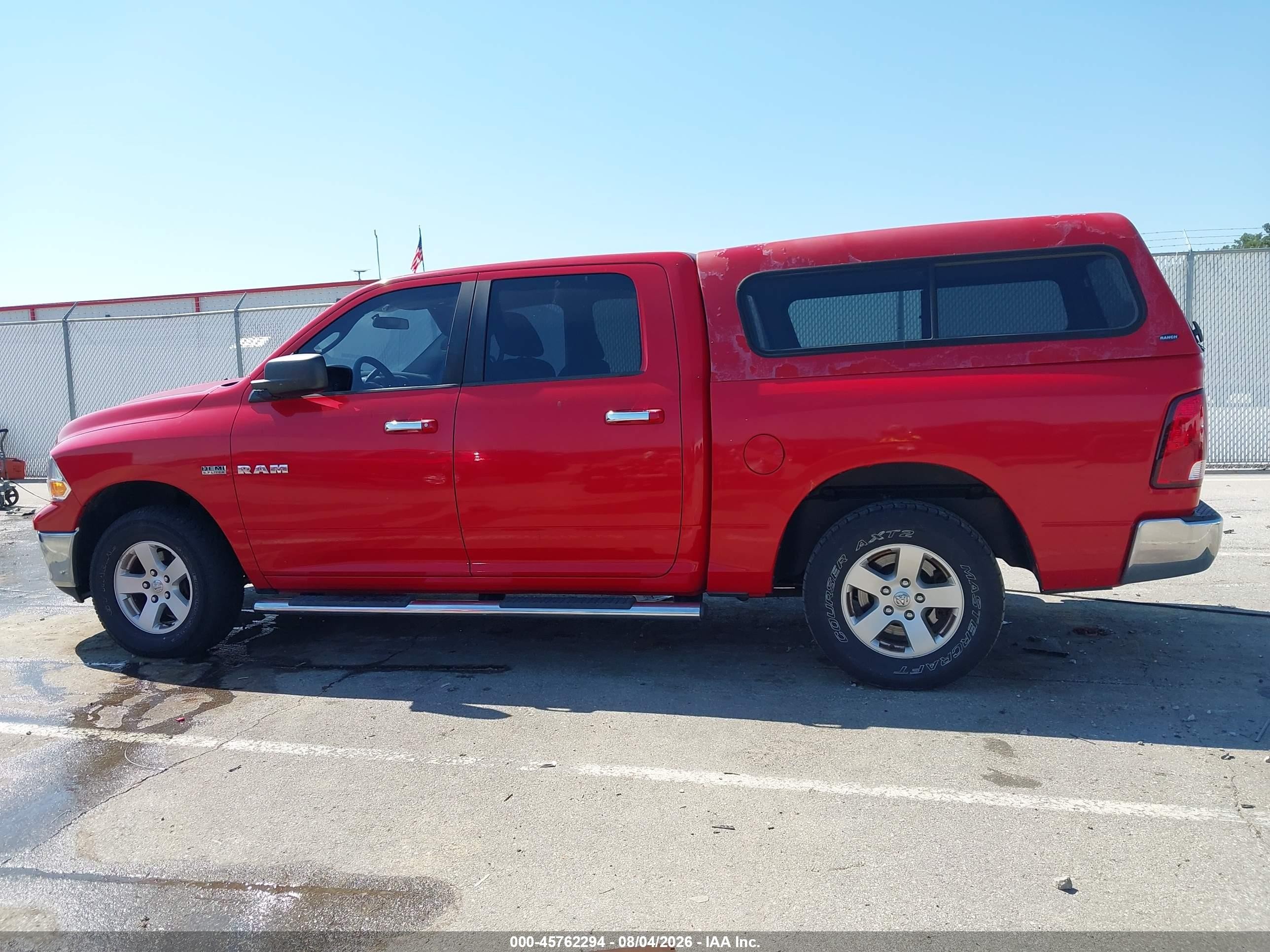 2009 Dodge Ram 1500 Slt/sport/trx Red vin: 1D3HV13T69J521965