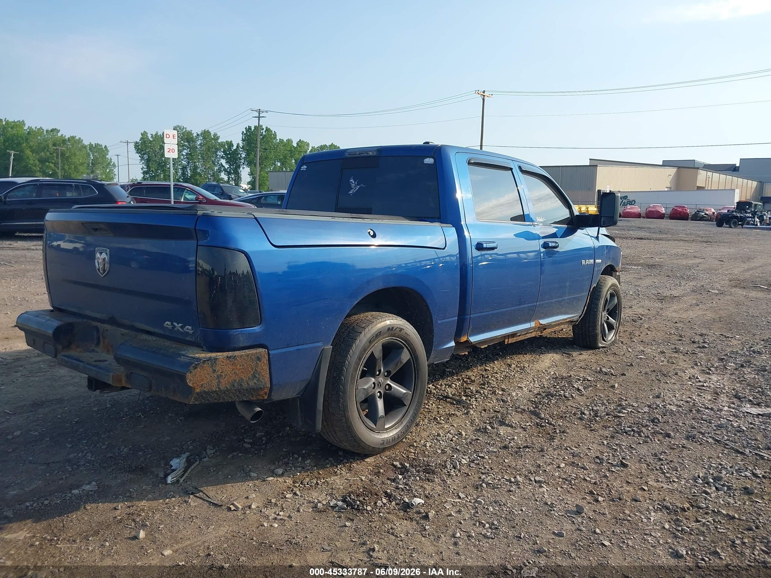 2009 Dodge Ram 1500 Slt/sport/trx Blue vin: 1D3HV13T69J530021