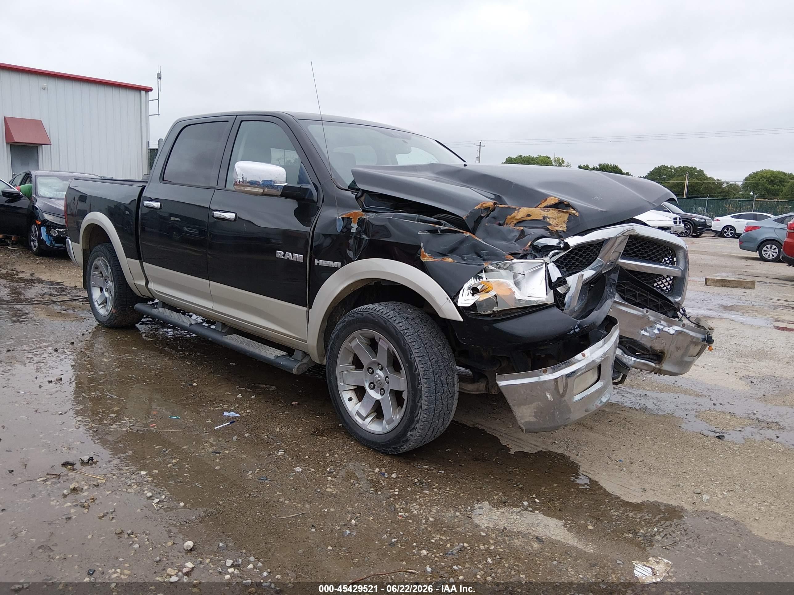 2009 Dodge Ram 1500 Laramie Black vin: 1D3HV13T79J528701