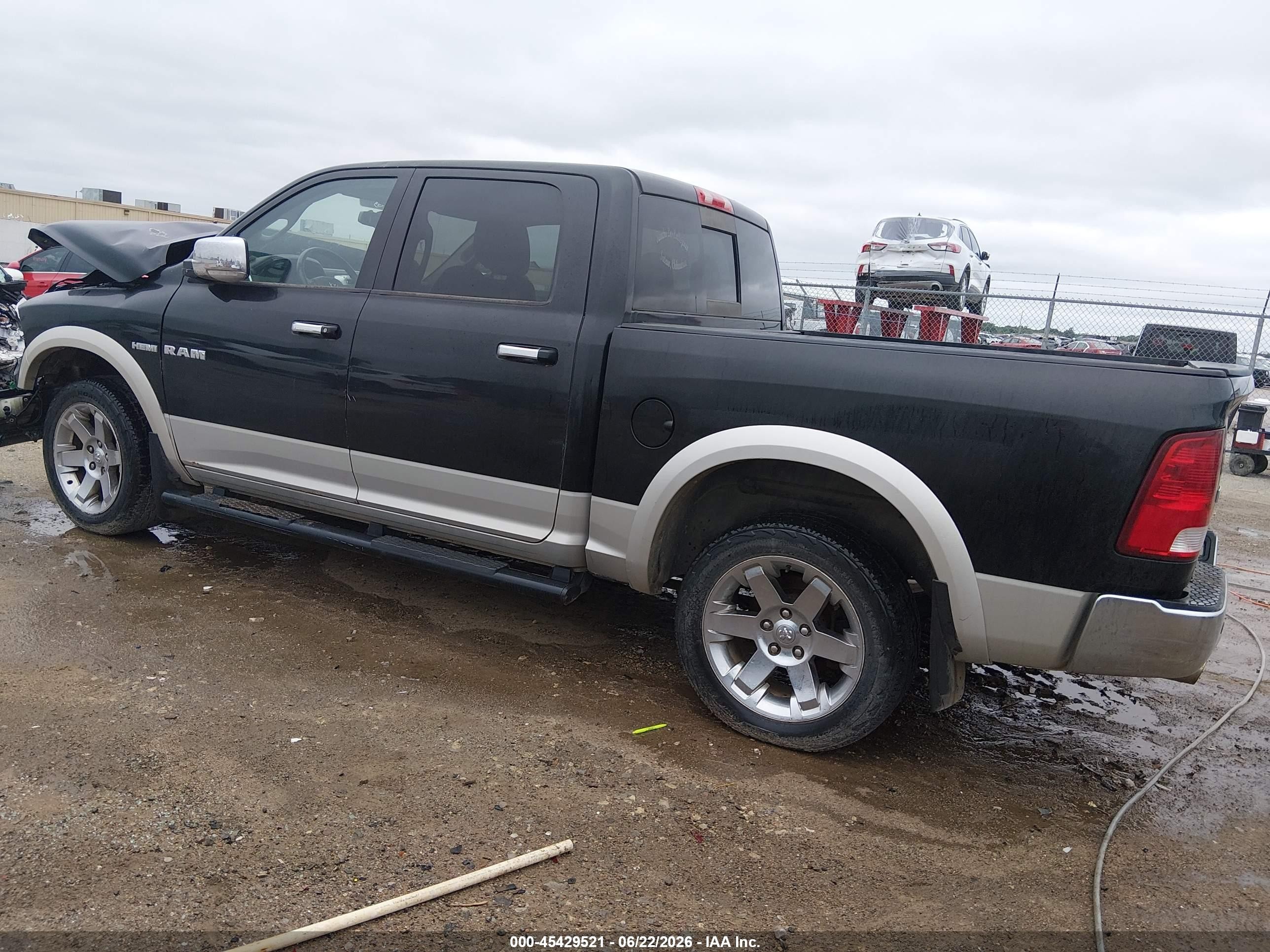 2009 Dodge Ram 1500 Laramie Black vin: 1D3HV13T79J528701