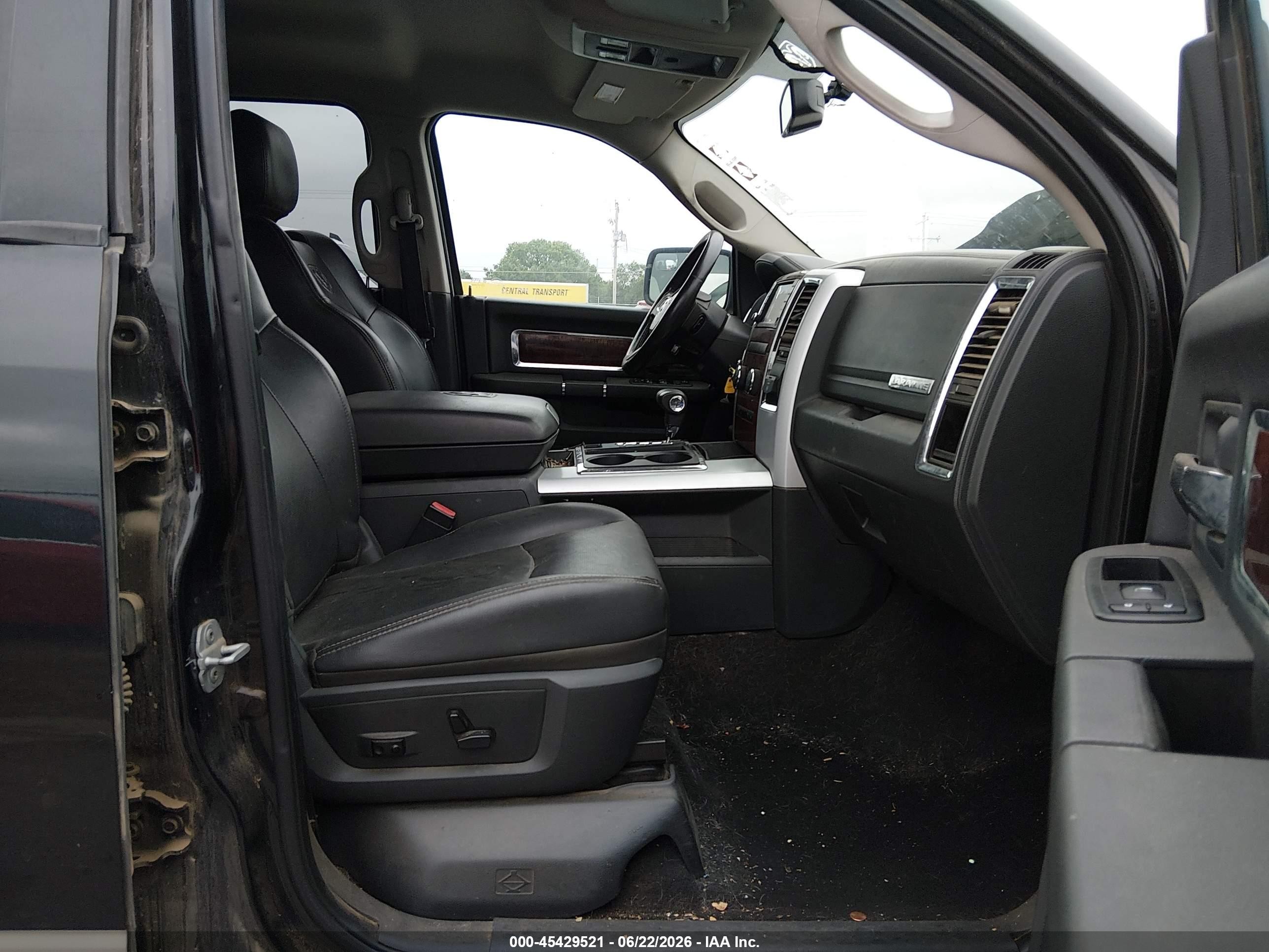 2009 Dodge Ram 1500 Laramie Black vin: 1D3HV13T79J528701