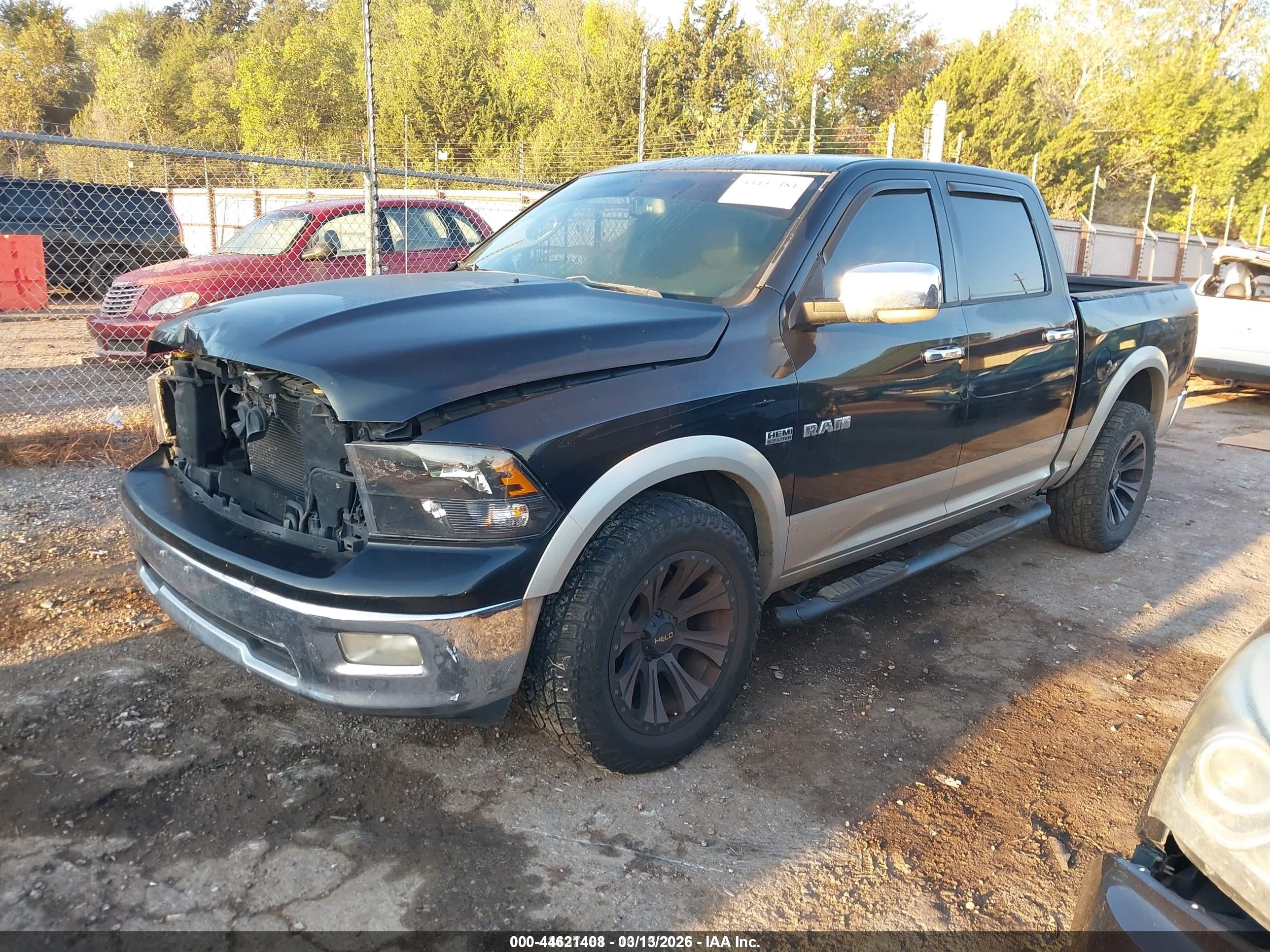 2009 Dodge Ram 1500 Laramie Black vin: 1D3HV13T89S705637