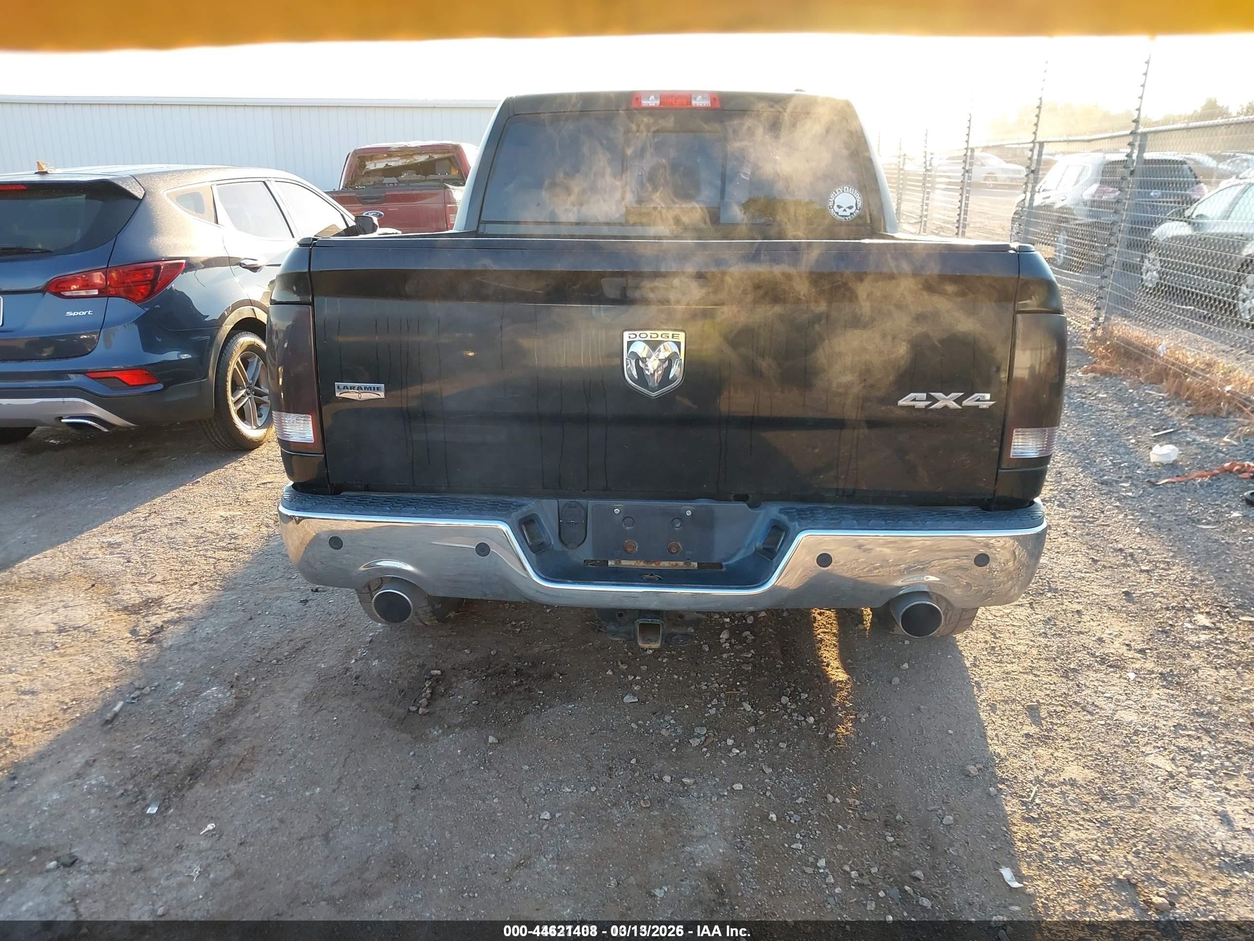 2009 Dodge Ram 1500 Laramie Black vin: 1D3HV13T89S705637