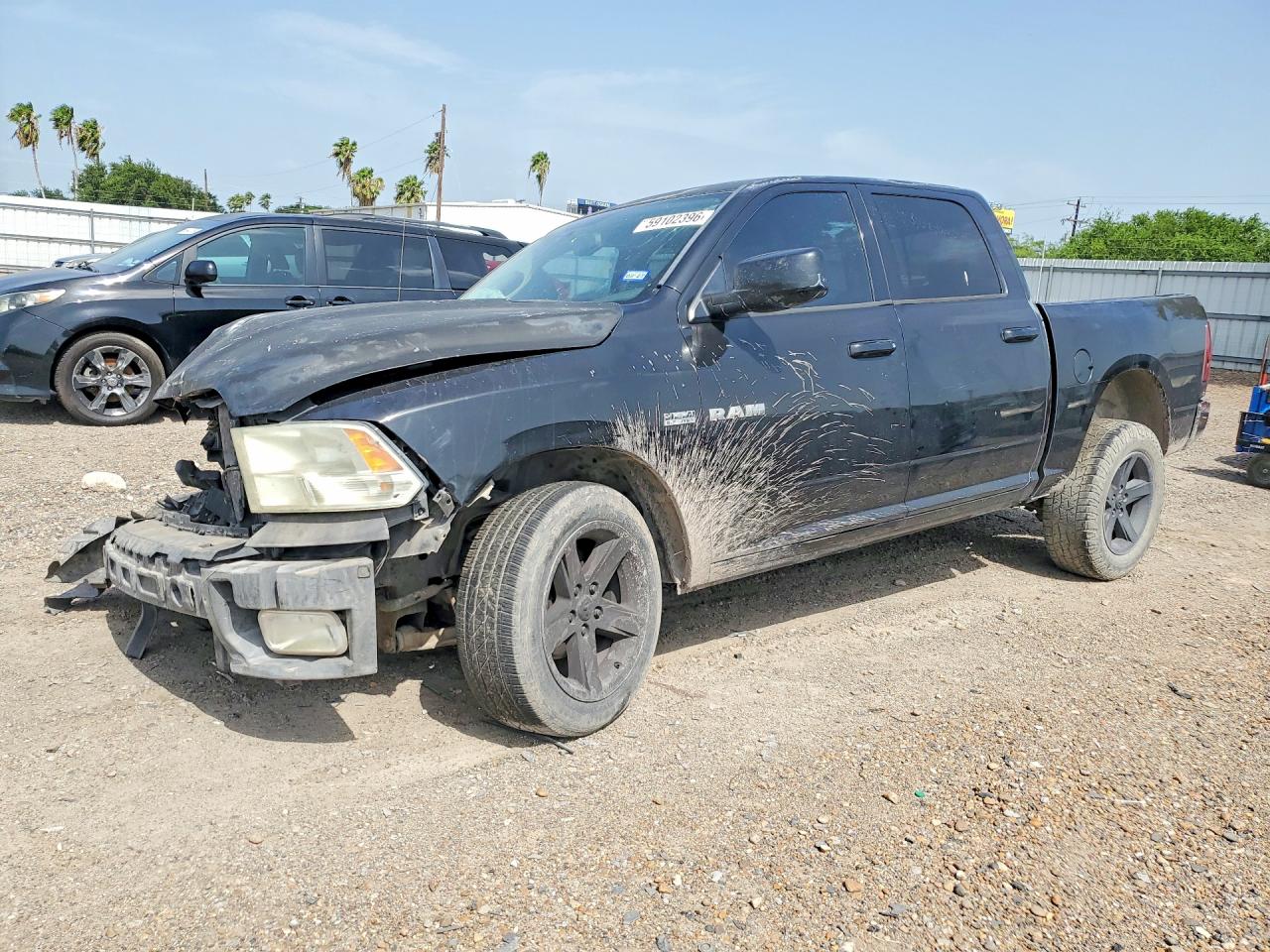 2009 Dodge Ram 1500 Black vin: 1D3HV13T89S706562