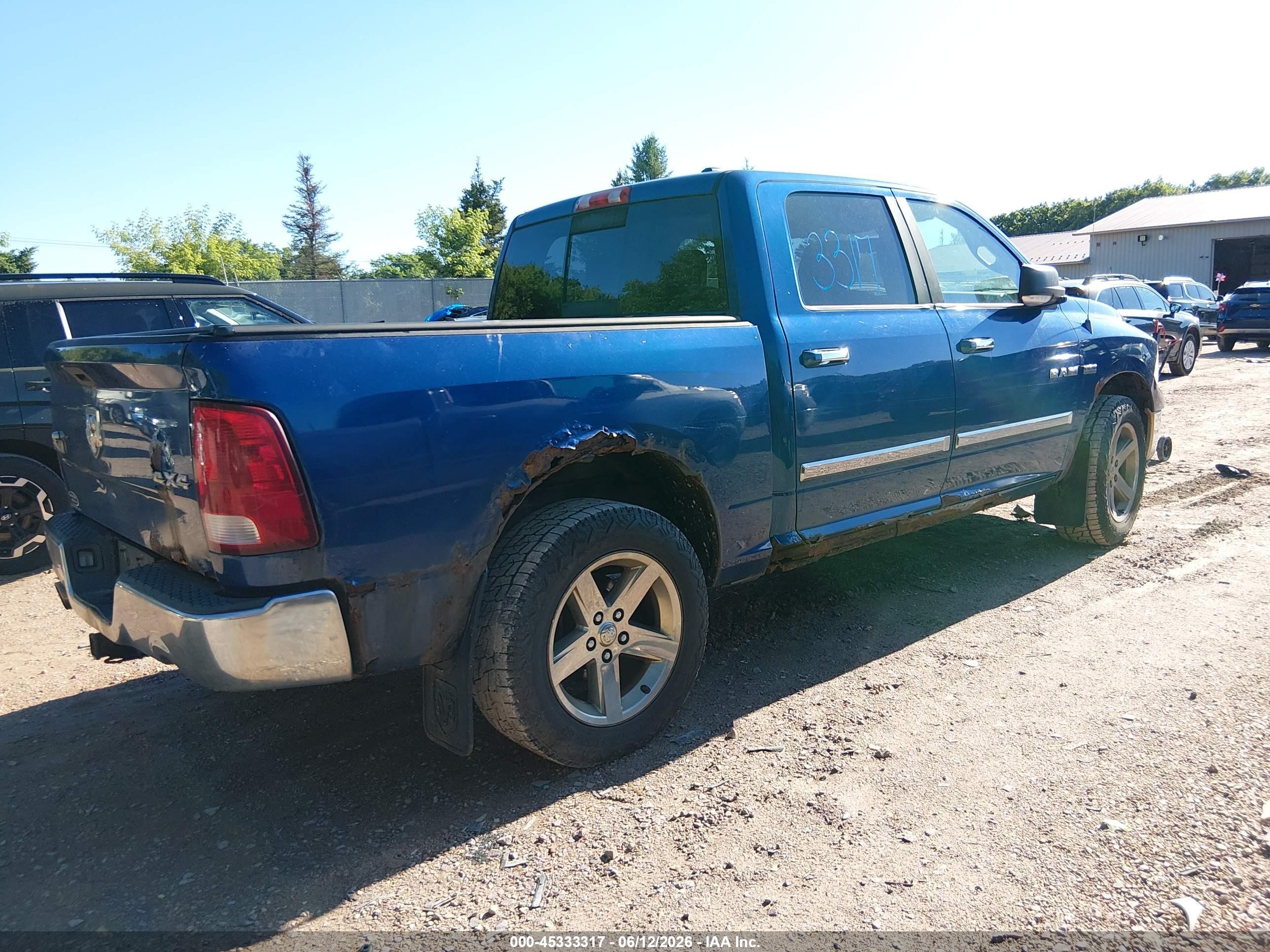 2009 Dodge Ram 1500 Slt/sport/trx Blue vin: 1D3HV13T89S707159