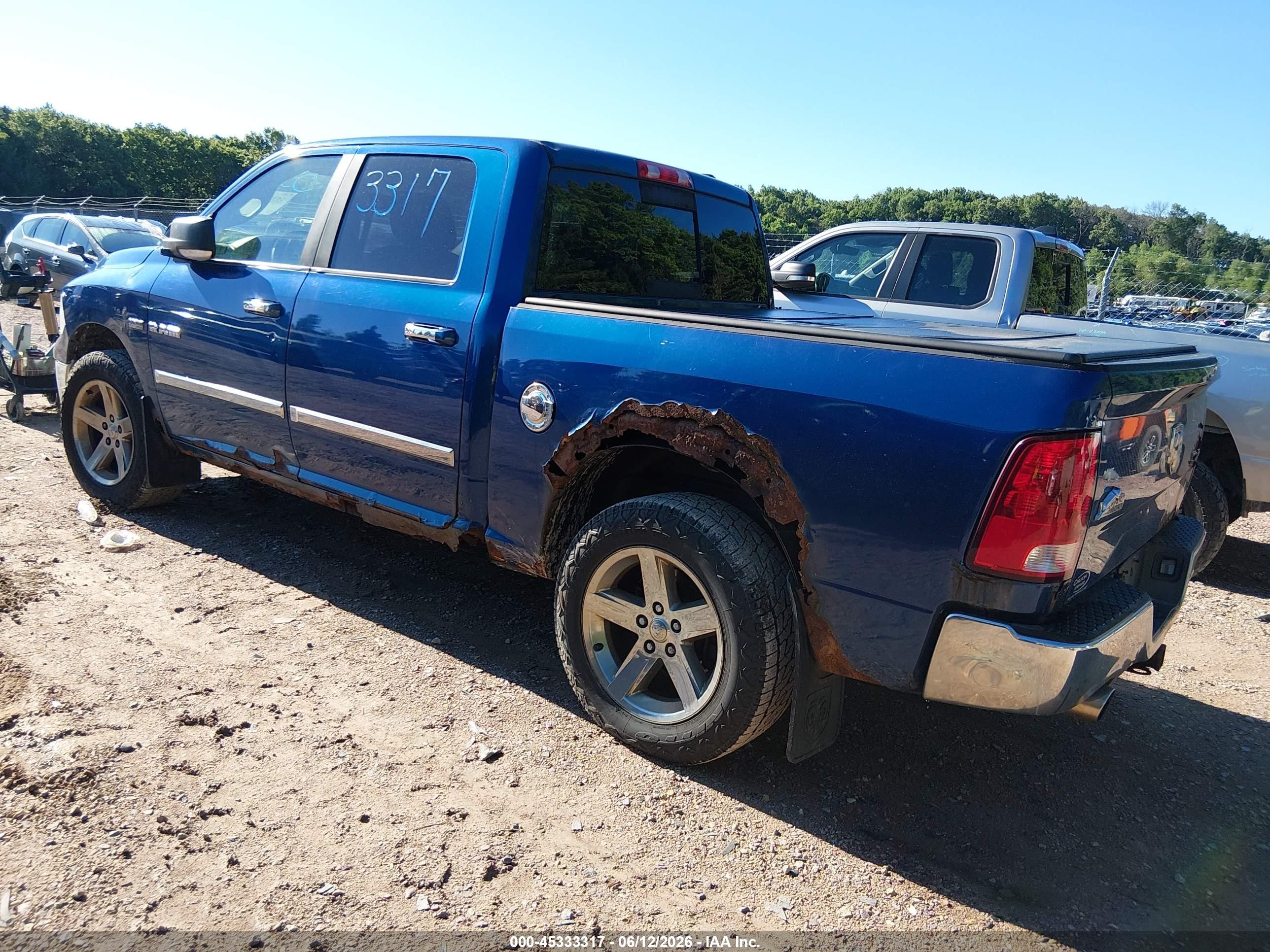 2009 Dodge Ram 1500 Slt/sport/trx Blue vin: 1D3HV13T89S707159