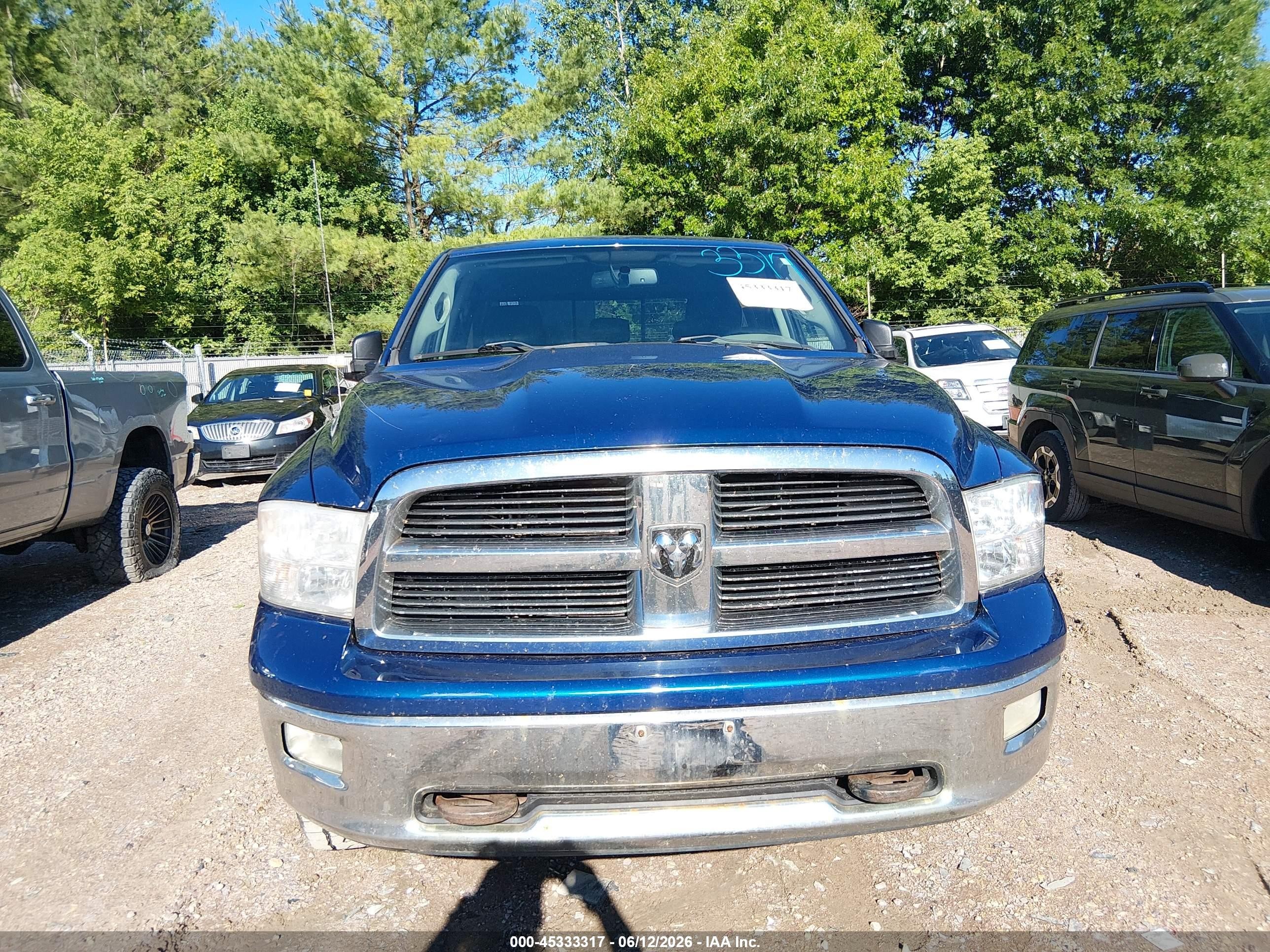 2009 Dodge Ram 1500 Slt/sport/trx Blue vin: 1D3HV13T89S707159
