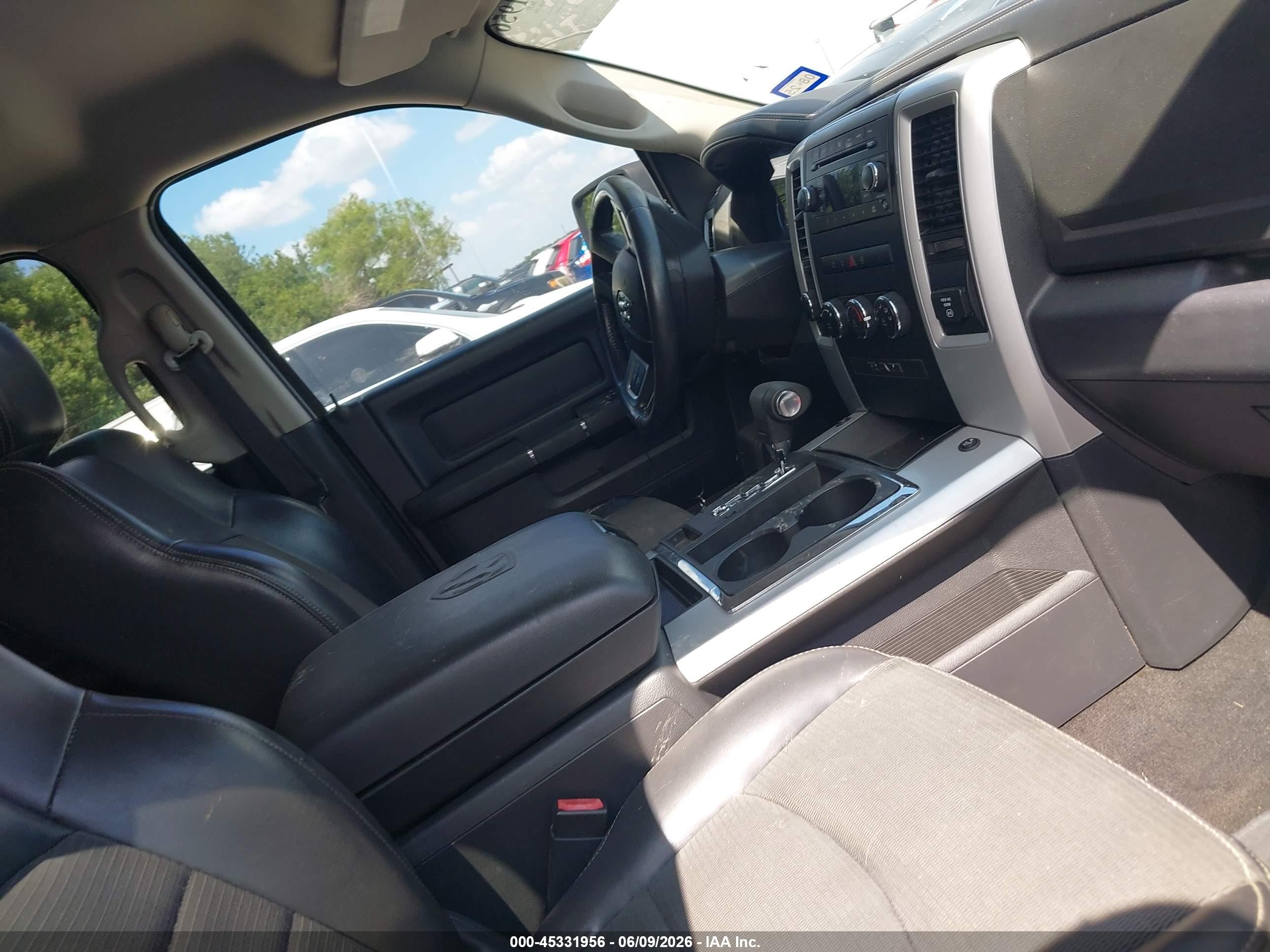2009 Dodge Ram 1500 Slt/sport/trx Black vin: 1D3HV13T89S720963