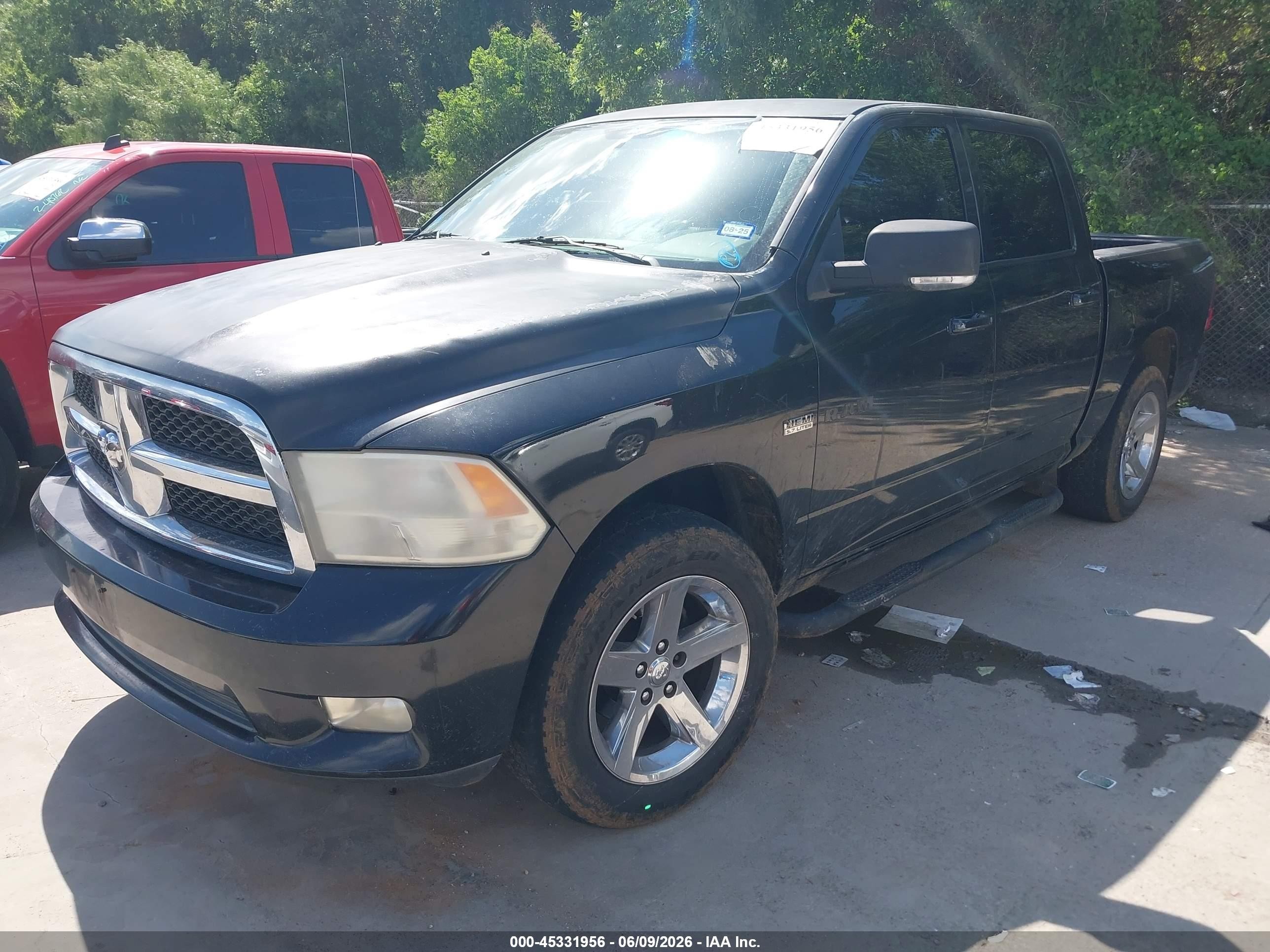 2009 Dodge Ram 1500 Slt/sport/trx Black vin: 1D3HV13T89S720963