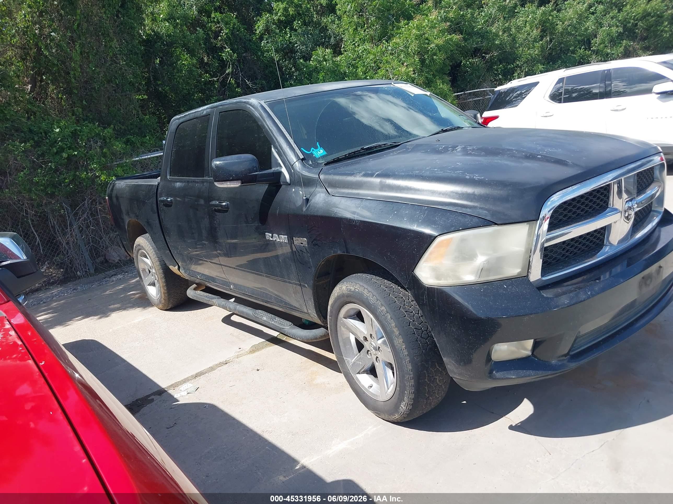 2009 Dodge Ram 1500 Slt/sport/trx Black vin: 1D3HV13T89S720963