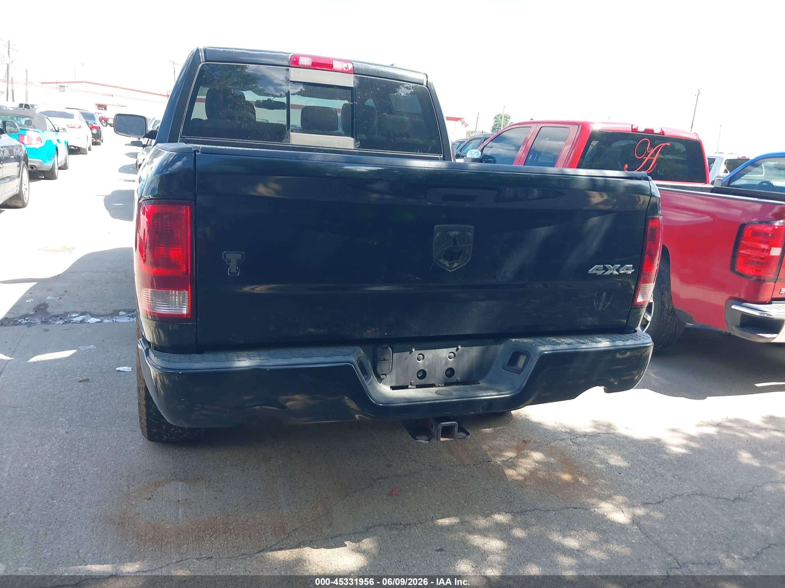 2009 Dodge Ram 1500 Slt/sport/trx Black vin: 1D3HV13T89S720963
