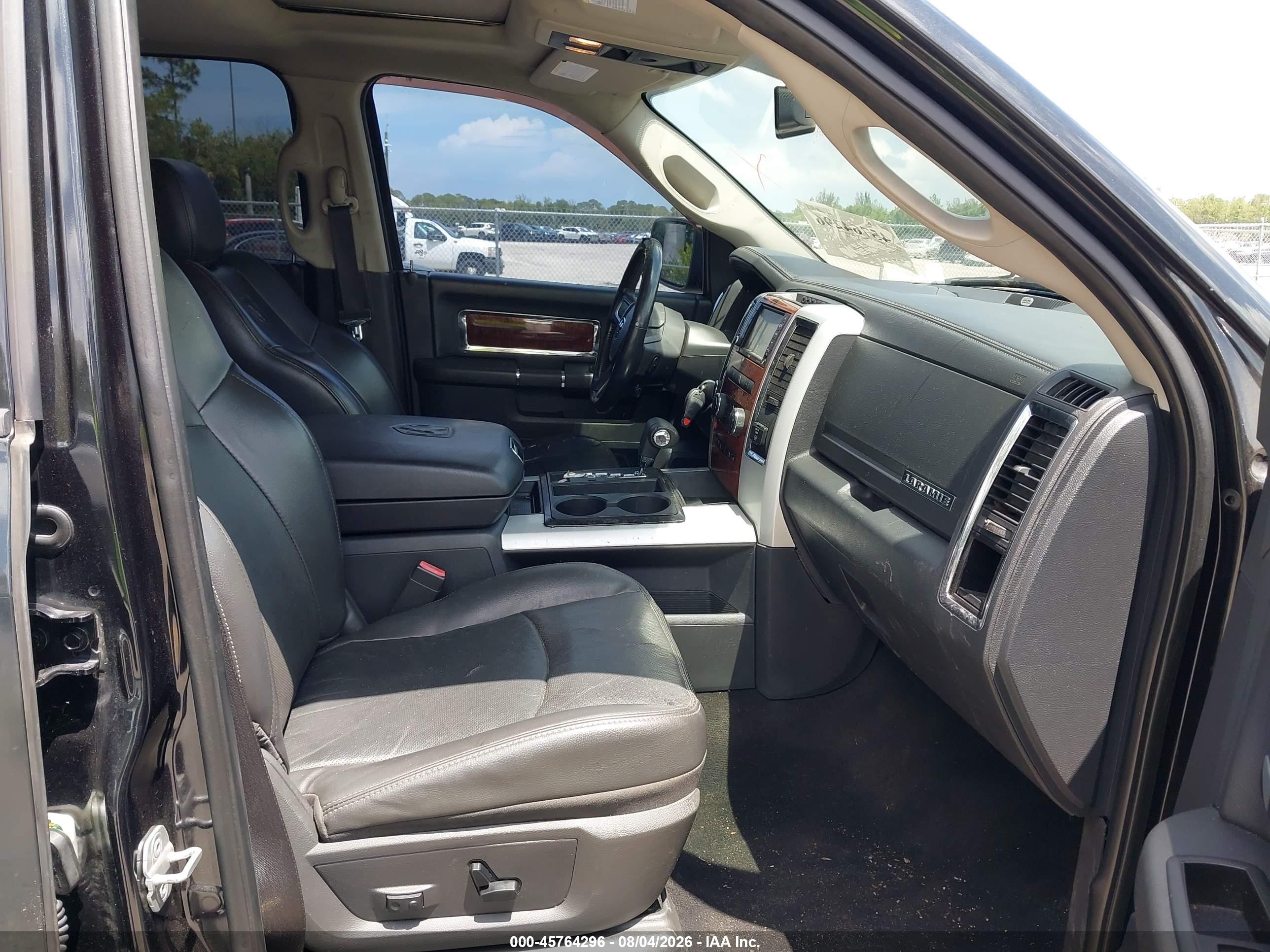 2009 Dodge Ram 1500 Laramie Черный vin: 1D3HV13T89S788177