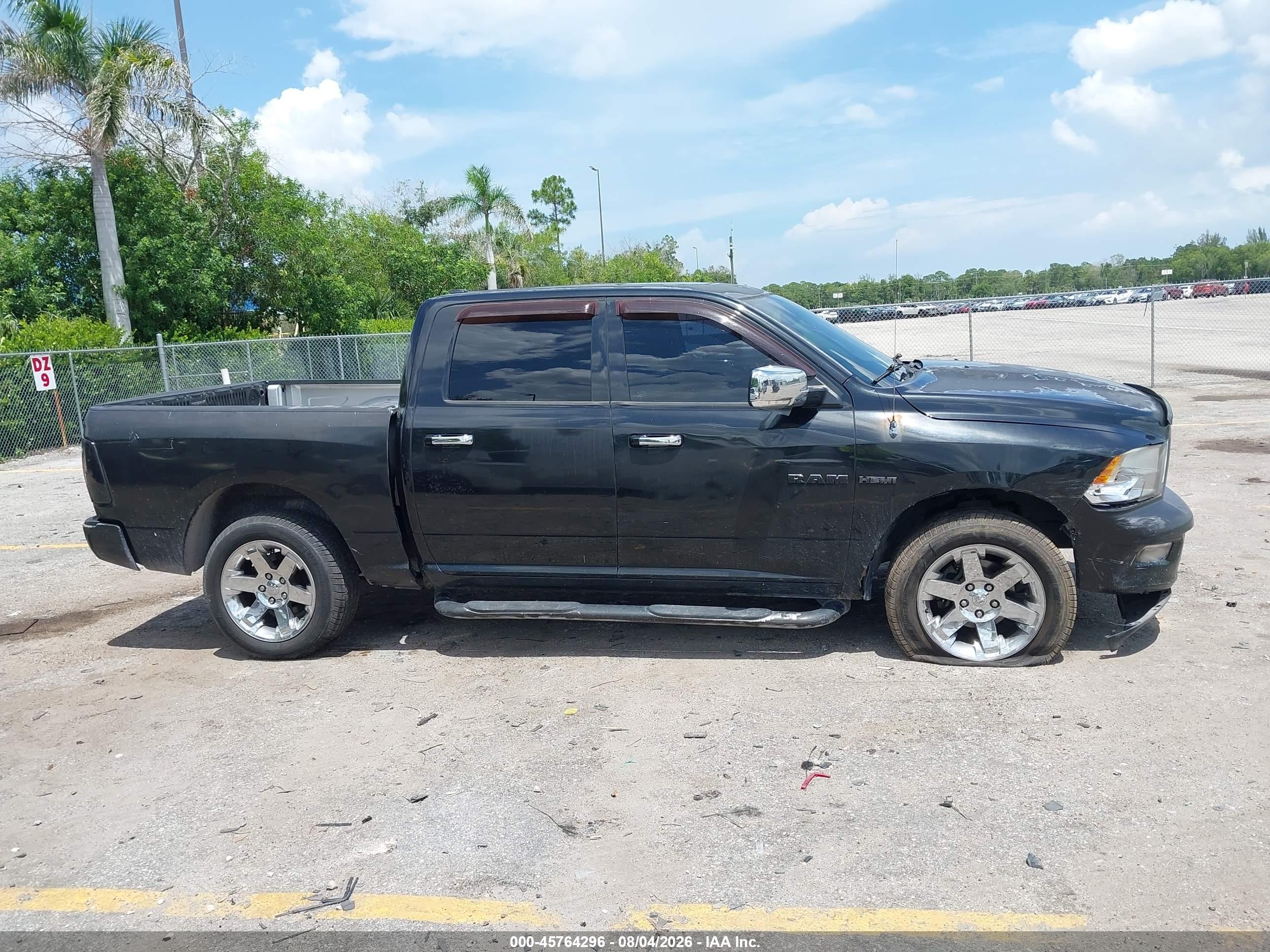 2009 Dodge Ram 1500 Laramie Черный vin: 1D3HV13T89S788177