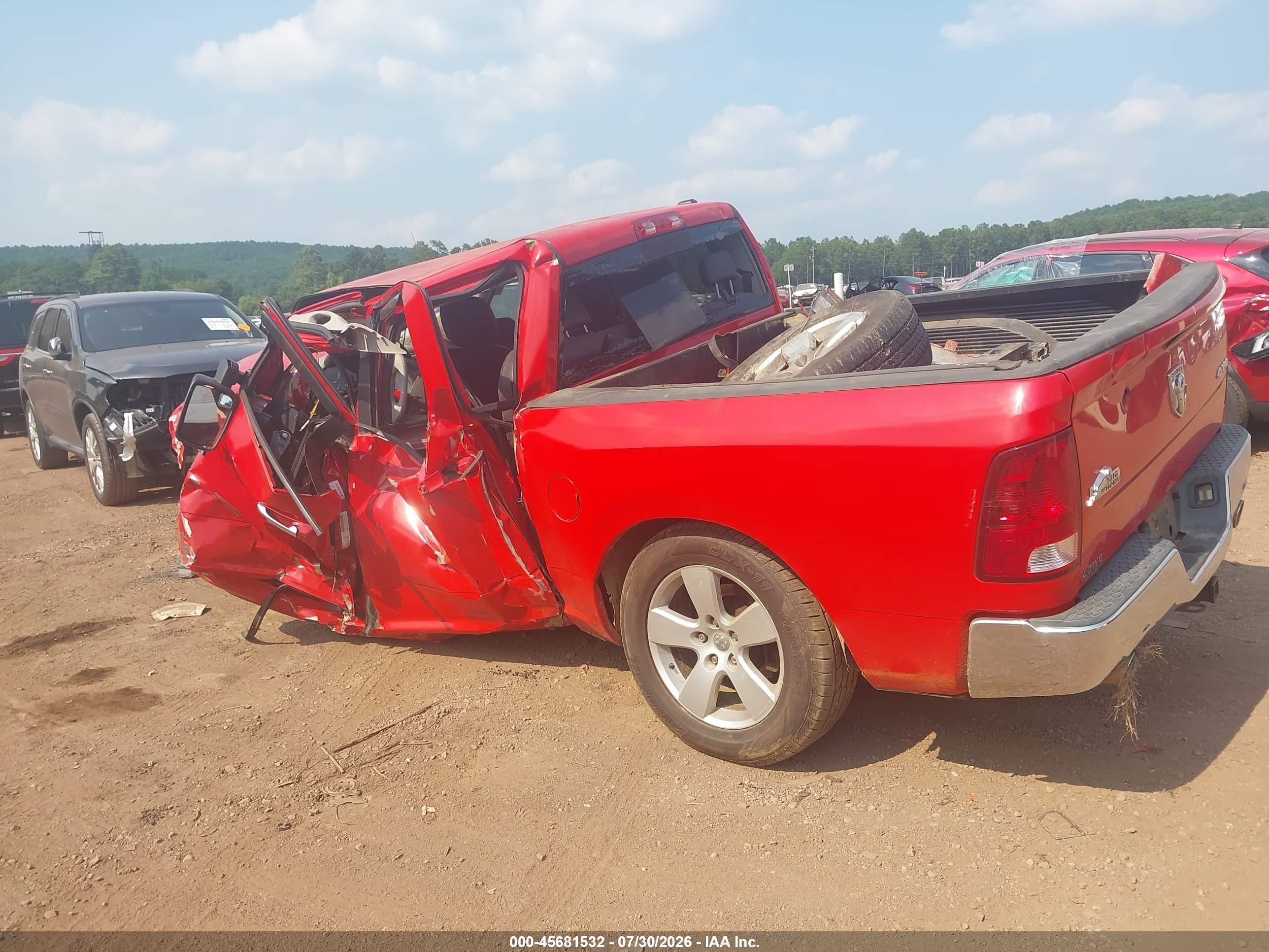 2009 Dodge Ram 1500 Slt/sport/trx Красный vin: 1D3HV13T99J512774