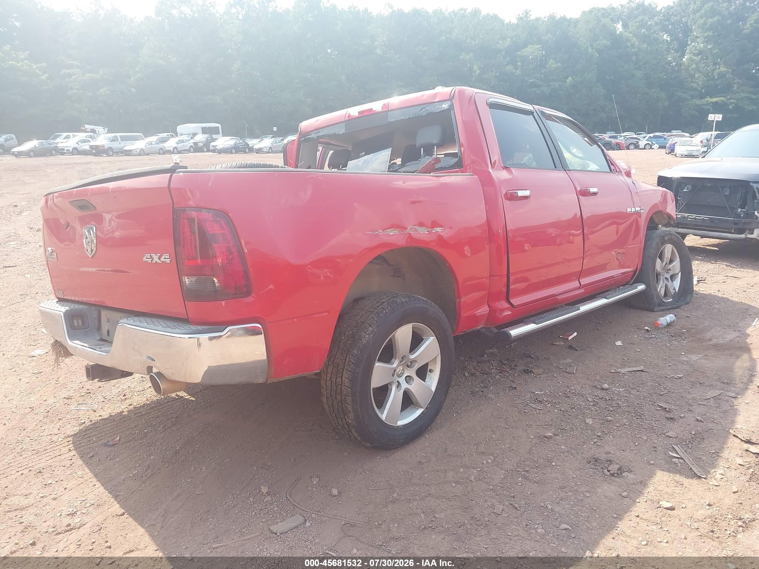 2009 Dodge Ram 1500 Slt/sport/trx Красный vin: 1D3HV13T99J512774