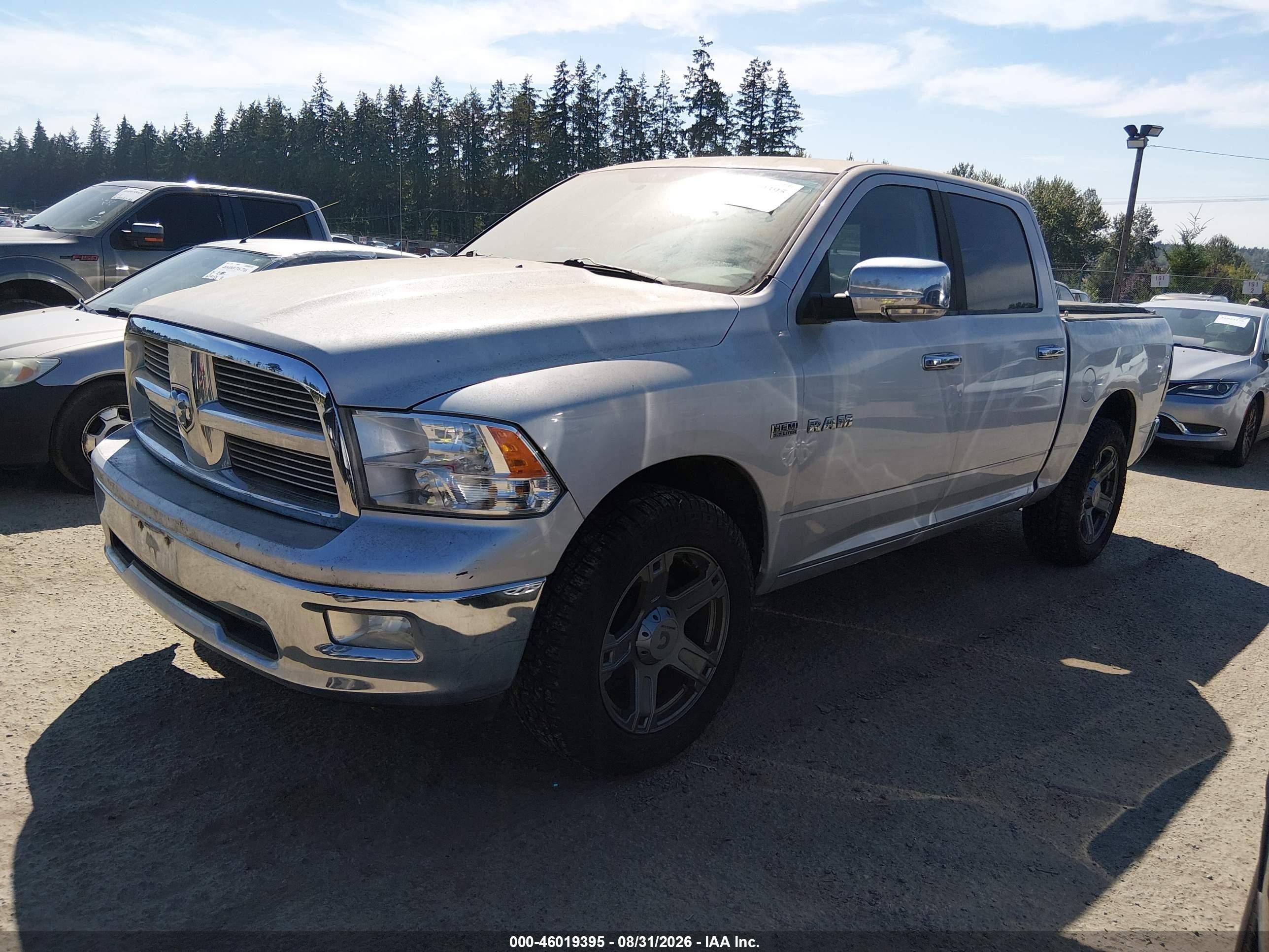 2009 Dodge Ram 1500 Slt/sport/trx Silver vin: 1D3HV13T99S711558