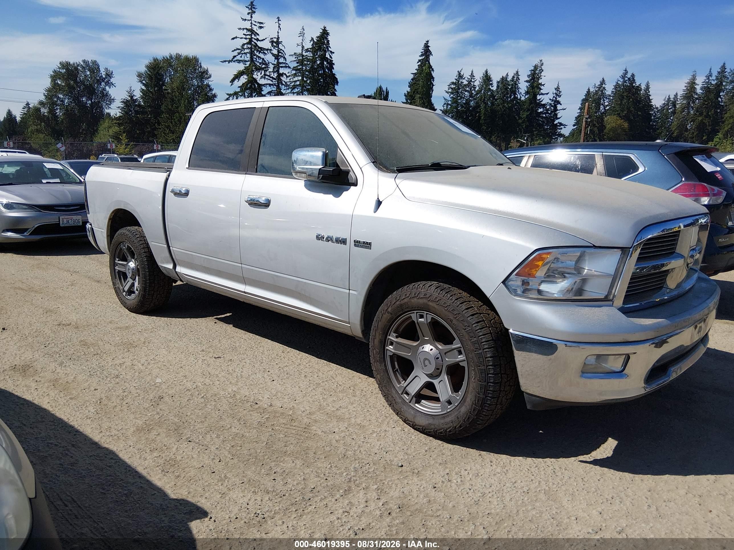 2009 Dodge Ram 1500 Slt/sport/trx Silver vin: 1D3HV13T99S711558