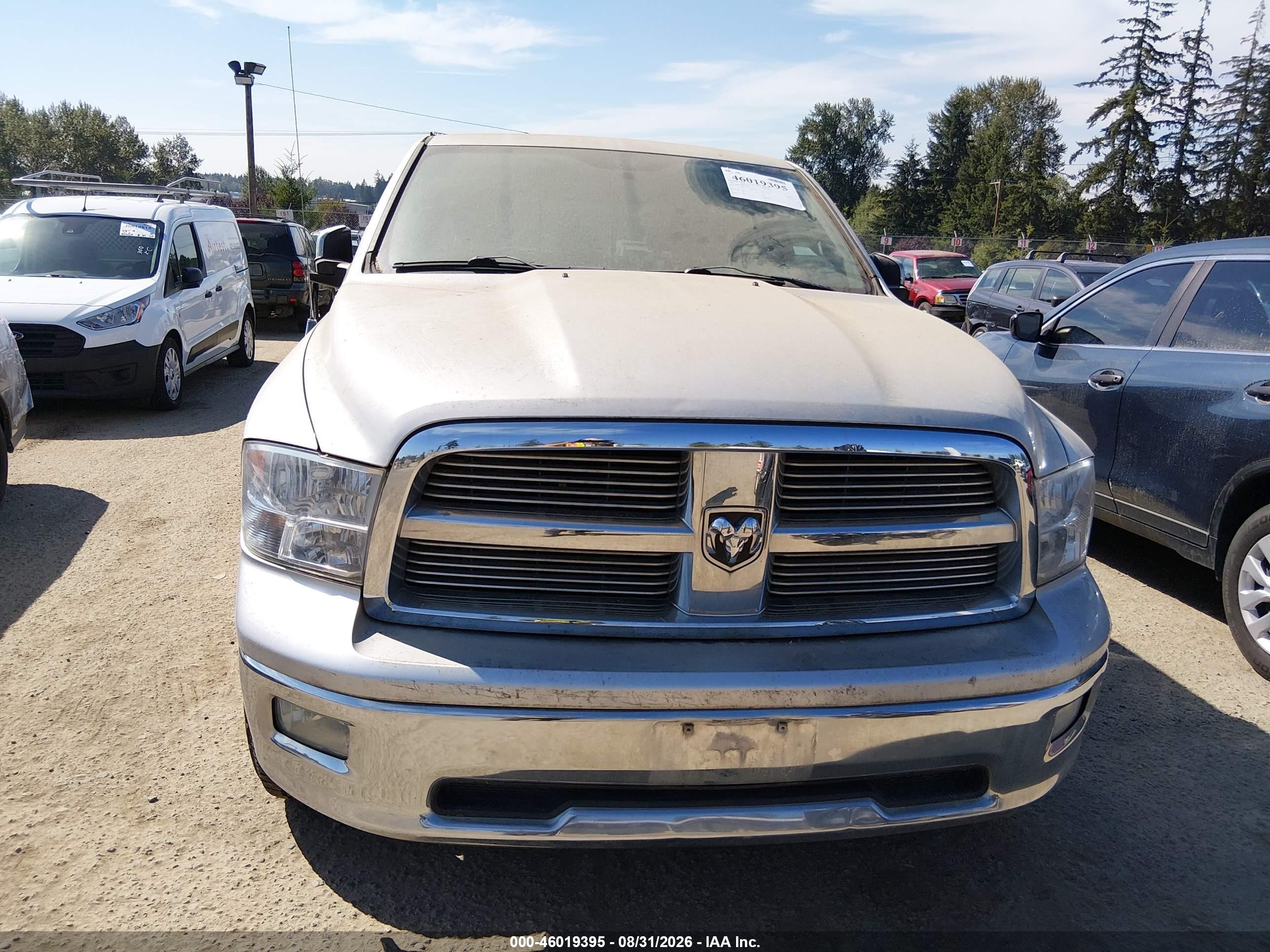 2009 Dodge Ram 1500 Slt/sport/trx Silver vin: 1D3HV13T99S711558
