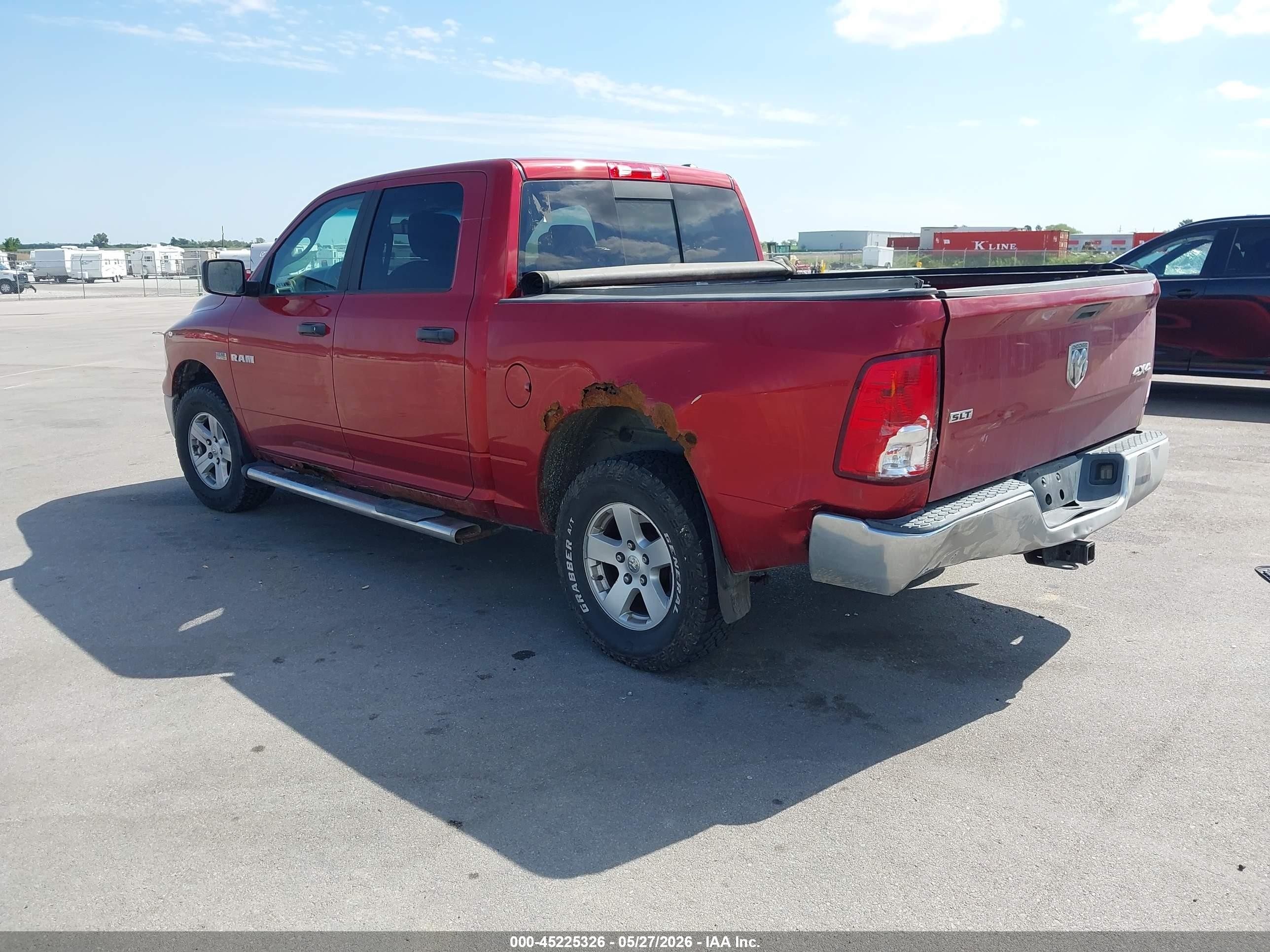 2009 Dodge Ram 1500 Slt/sport/trx Red vin: 1D3HV13T99S749890