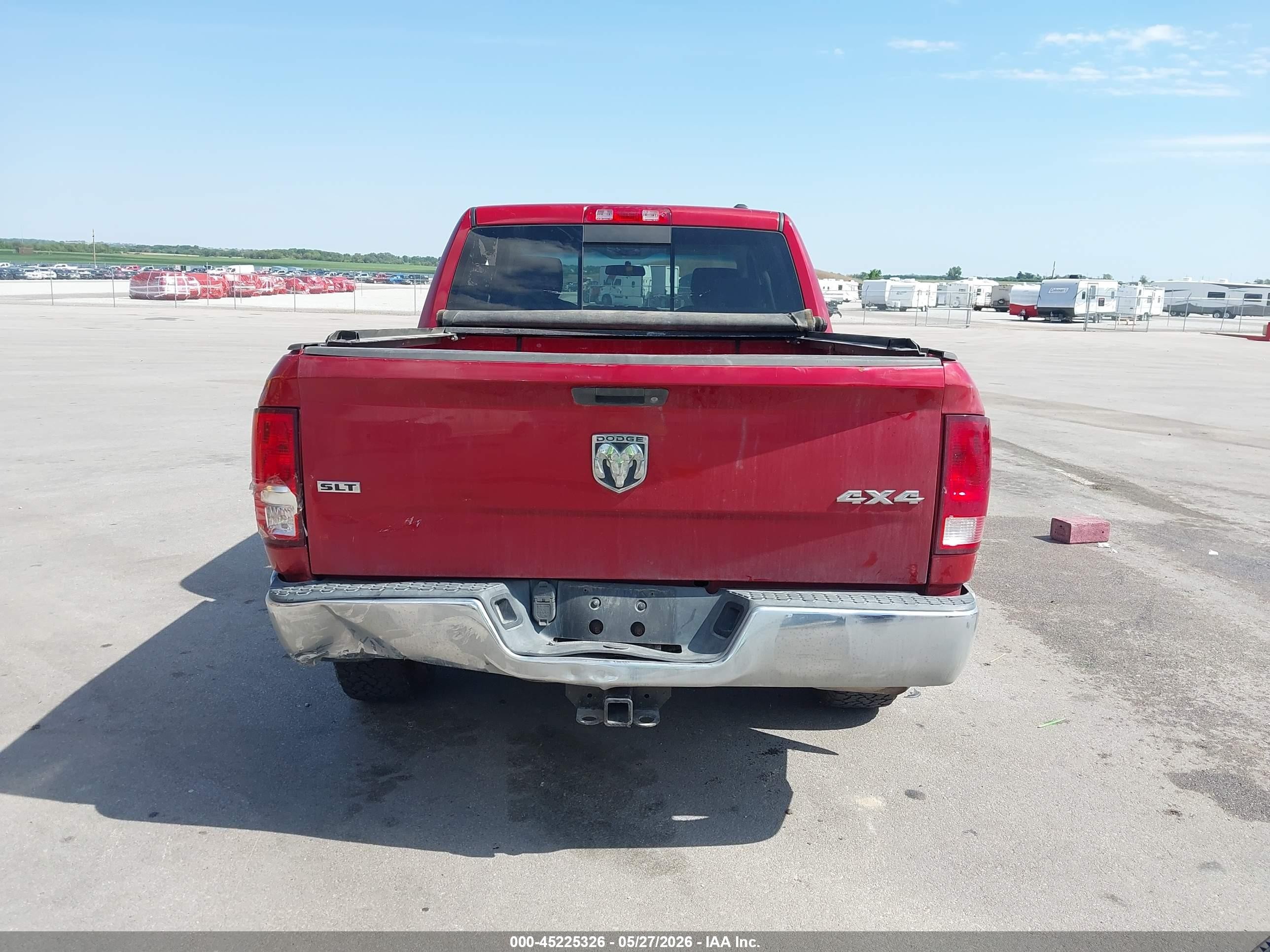 2009 Dodge Ram 1500 Slt/sport/trx Red vin: 1D3HV13T99S749890