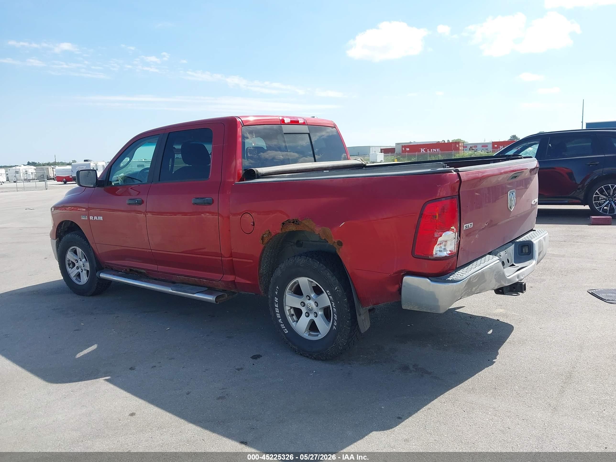2009 Dodge Ram 1500 Slt/sport/trx Red vin: 1D3HV13T99S749890
