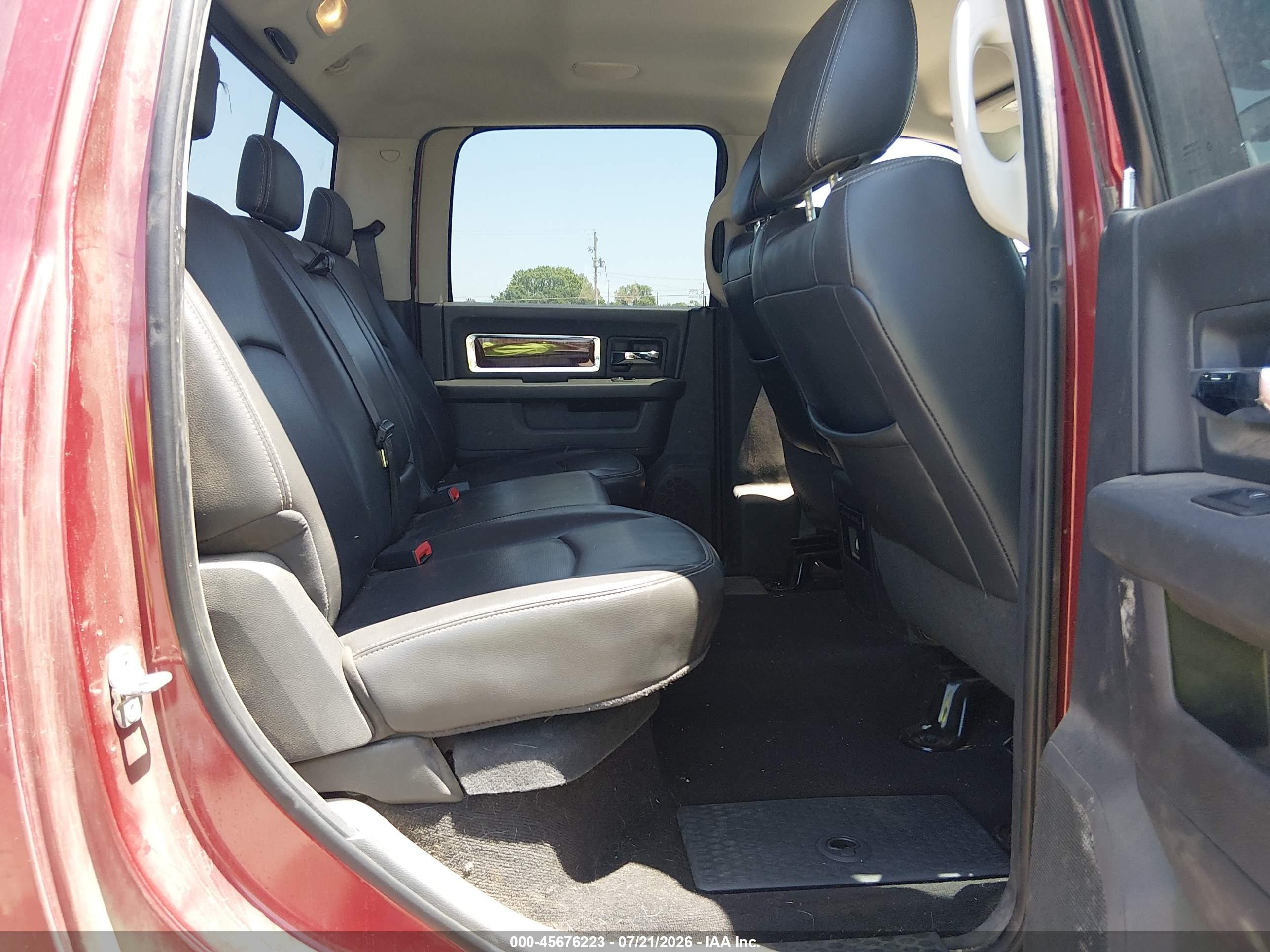 2009 Dodge Ram 1500 Laramie Красный vin: 1D3HV13TX9S785586