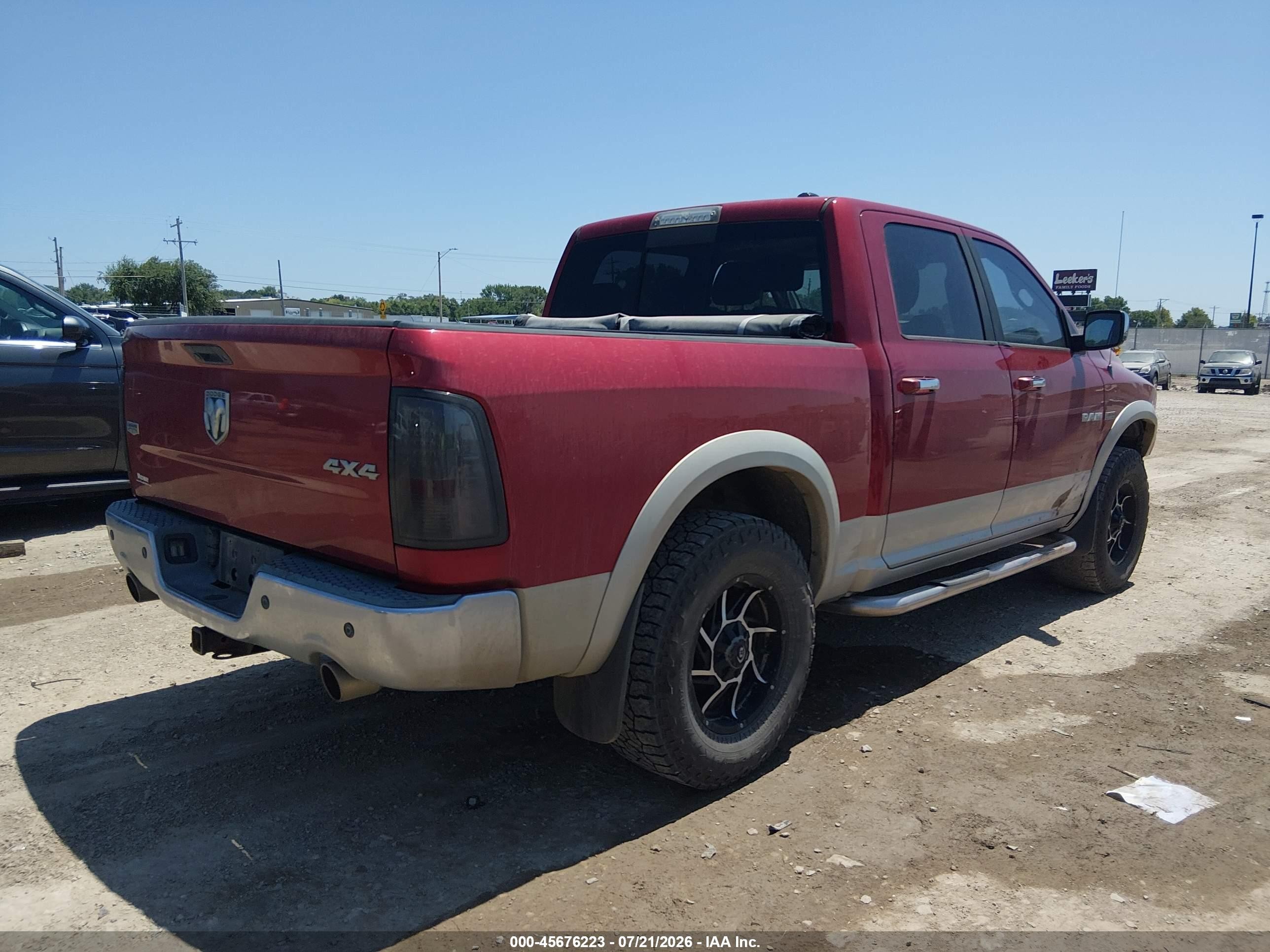 2009 Dodge Ram 1500 Laramie Красный vin: 1D3HV13TX9S785586