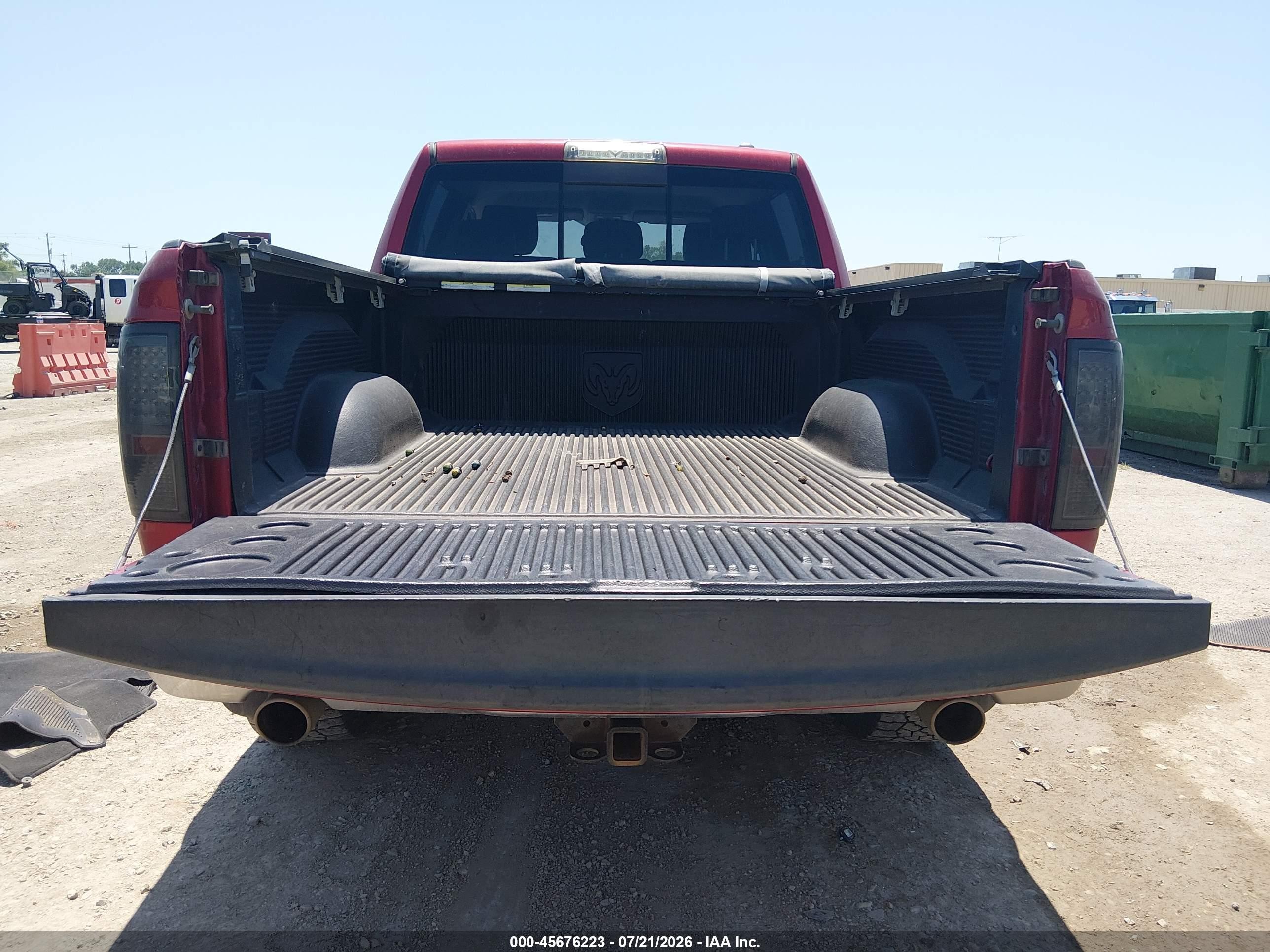 2009 Dodge Ram 1500 Laramie Красный vin: 1D3HV13TX9S785586