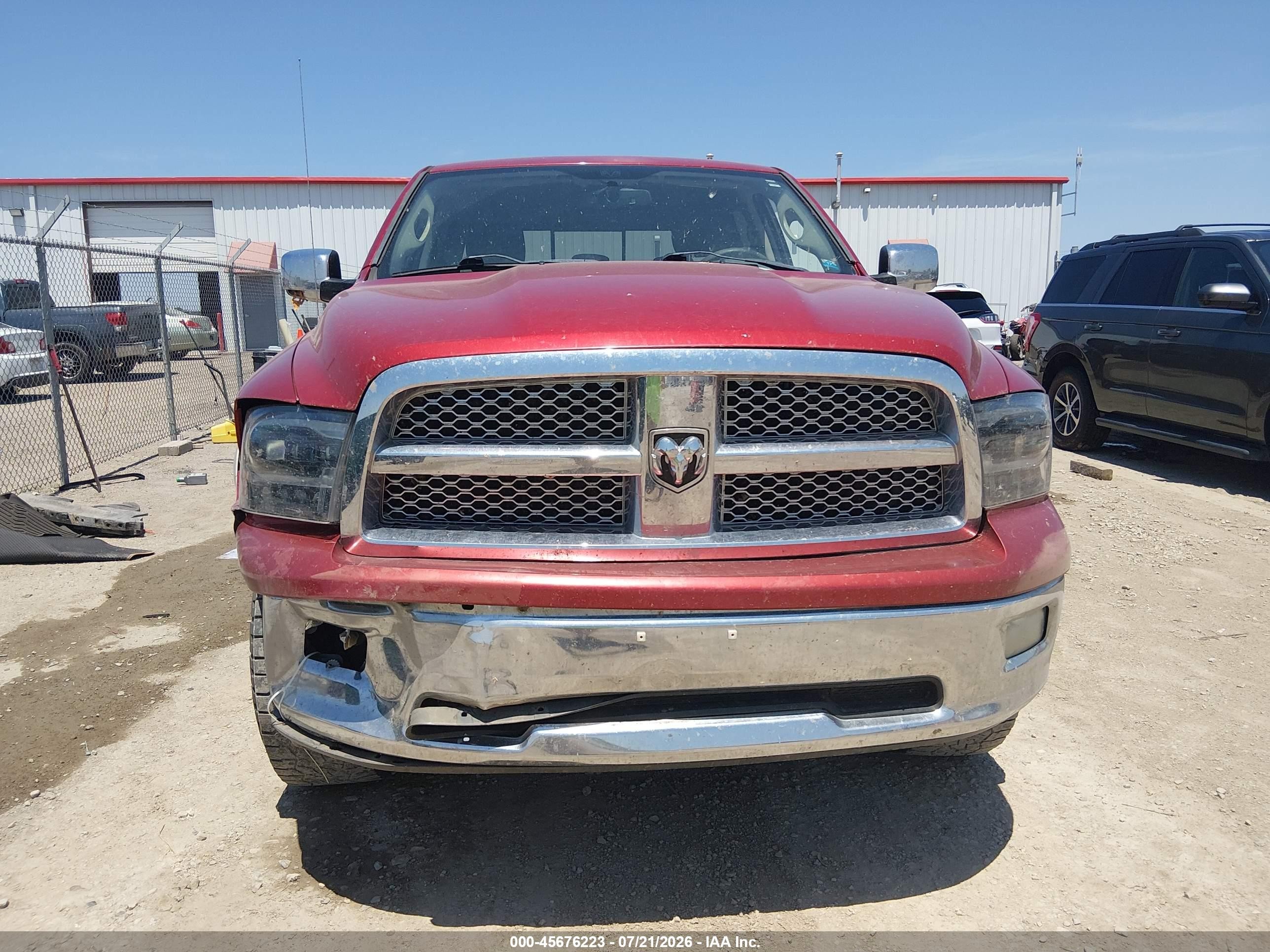2009 Dodge Ram 1500 Laramie Красный vin: 1D3HV13TX9S785586