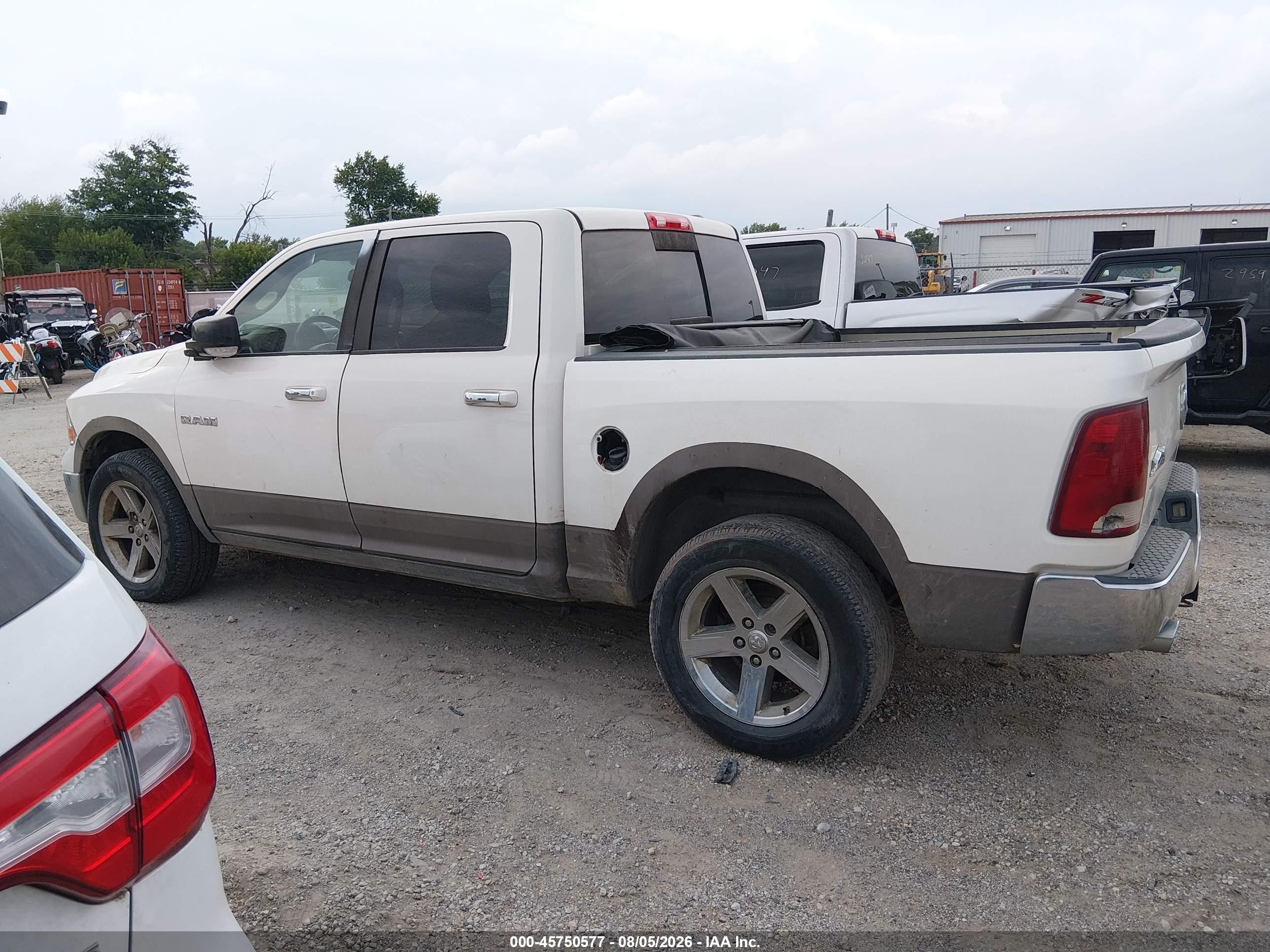 2009 Dodge Ram 1500 Slt/sport/trx White vin: 1D3HV13TX9S805612
