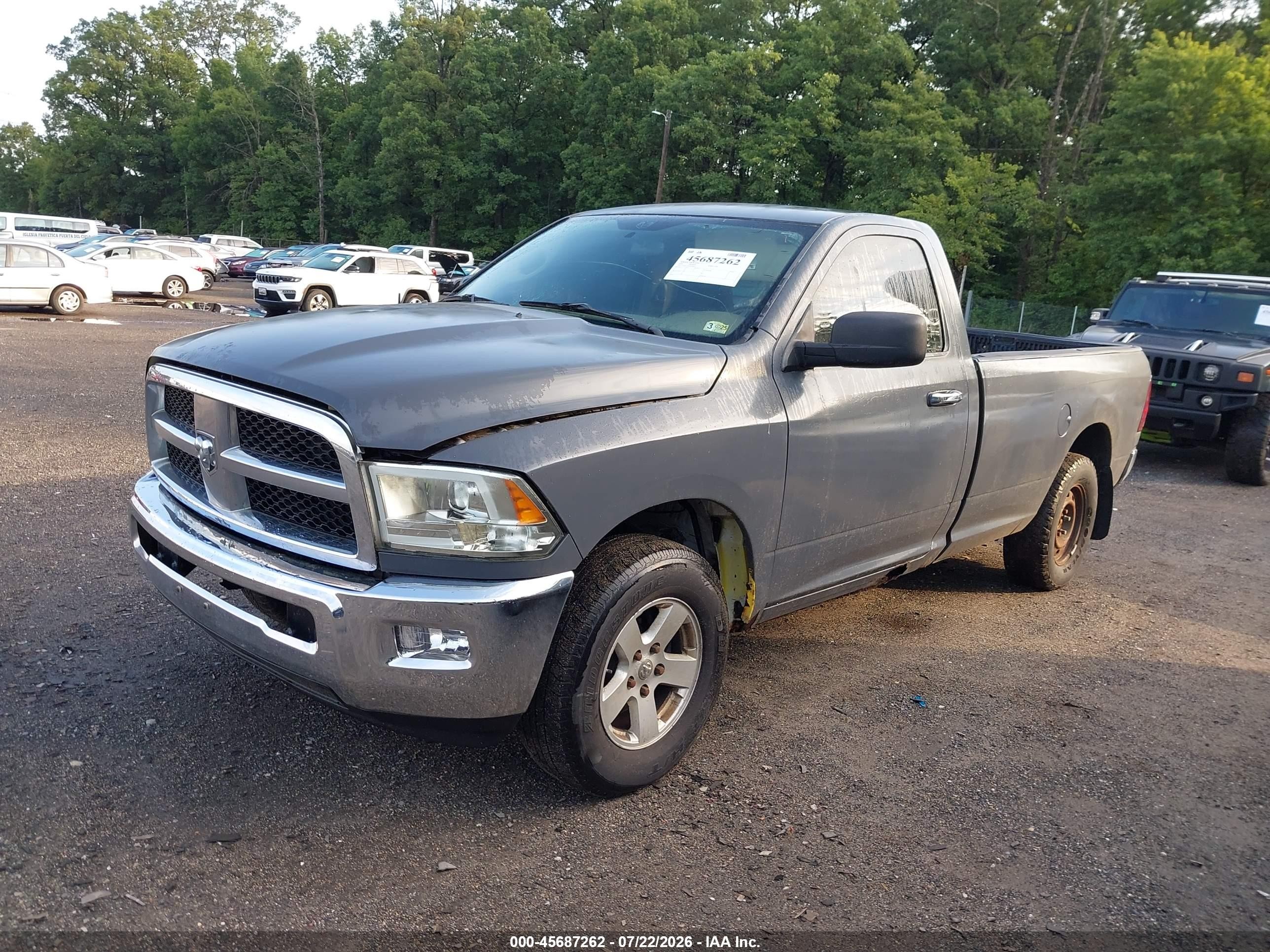 2009 Dodge Ram 1500 Slt/trx Gray vin: 1D3HV16P39J516804