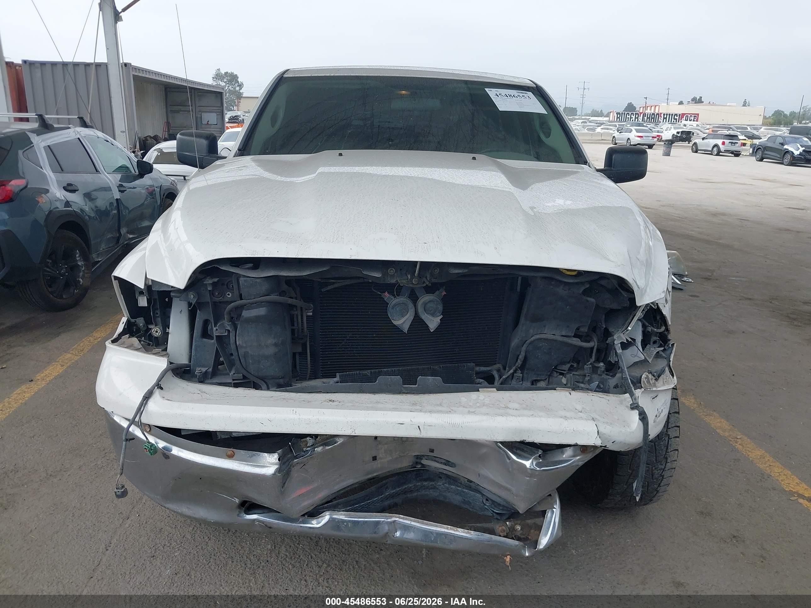 2009 Dodge Ram 1500 Slt/trx White vin: 1D3HV16P99J516807