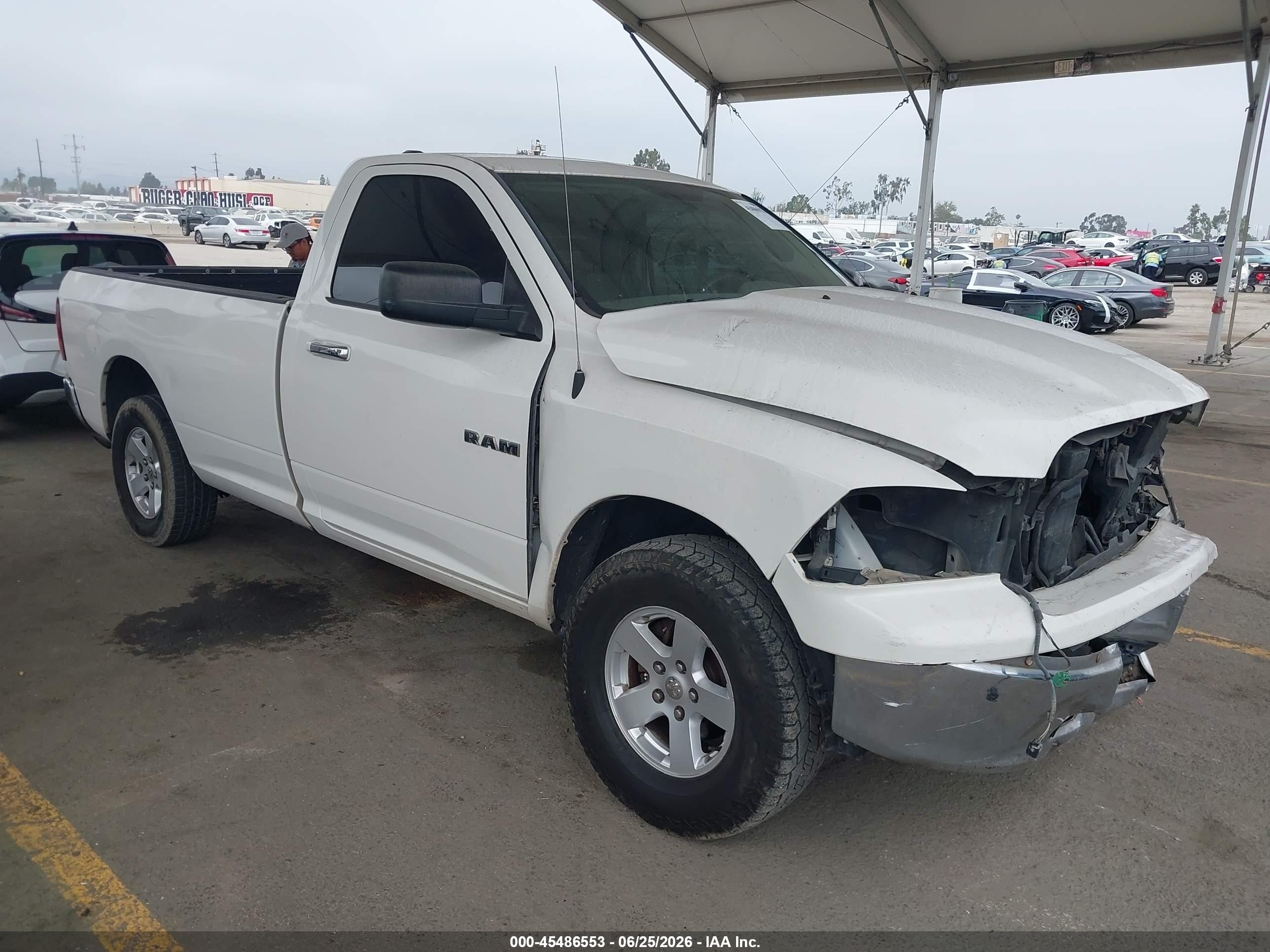 2009 Dodge Ram 1500 Slt/trx White vin: 1D3HV16P99J516807