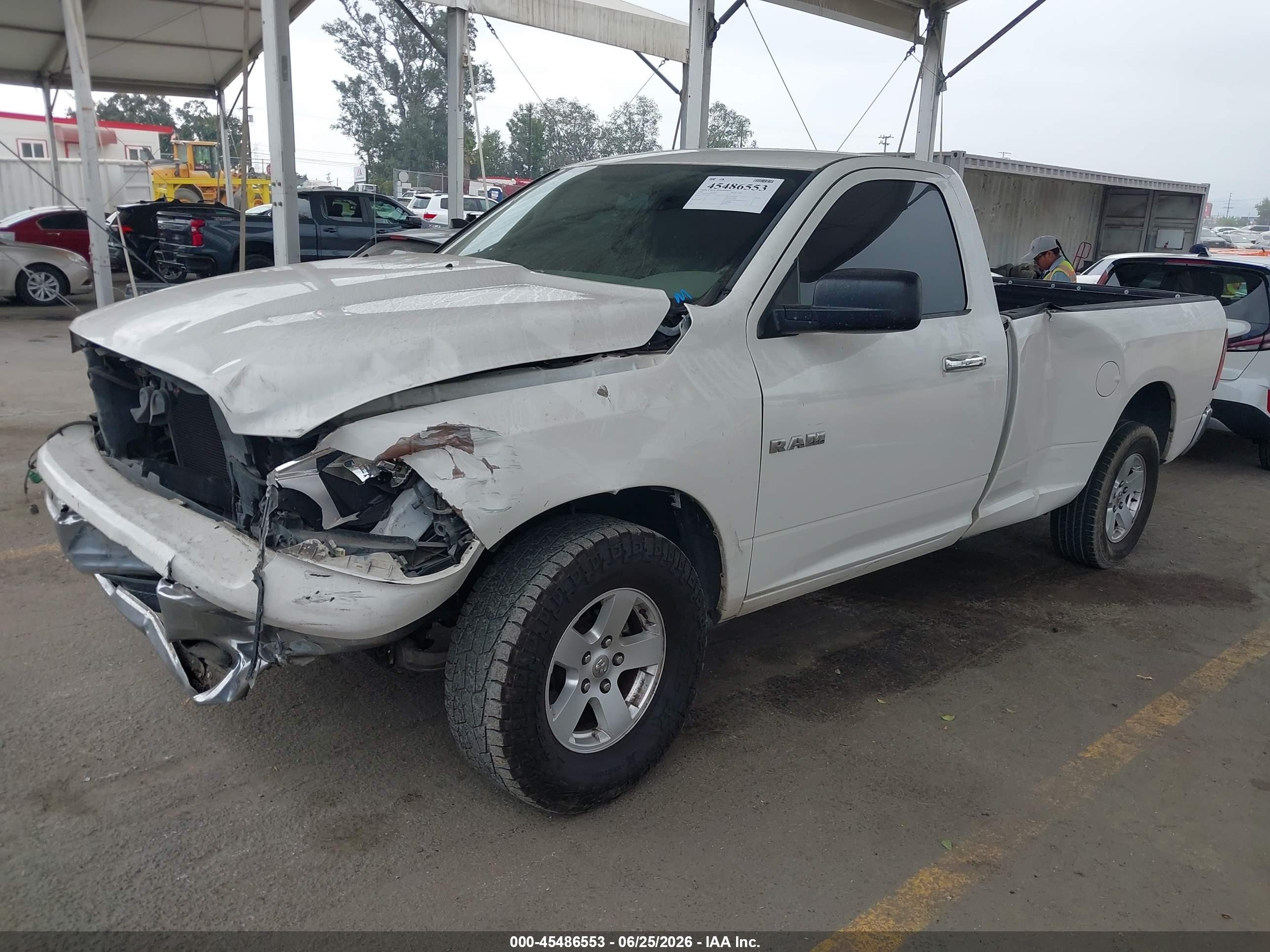 2009 Dodge Ram 1500 Slt/trx White vin: 1D3HV16P99J516807
