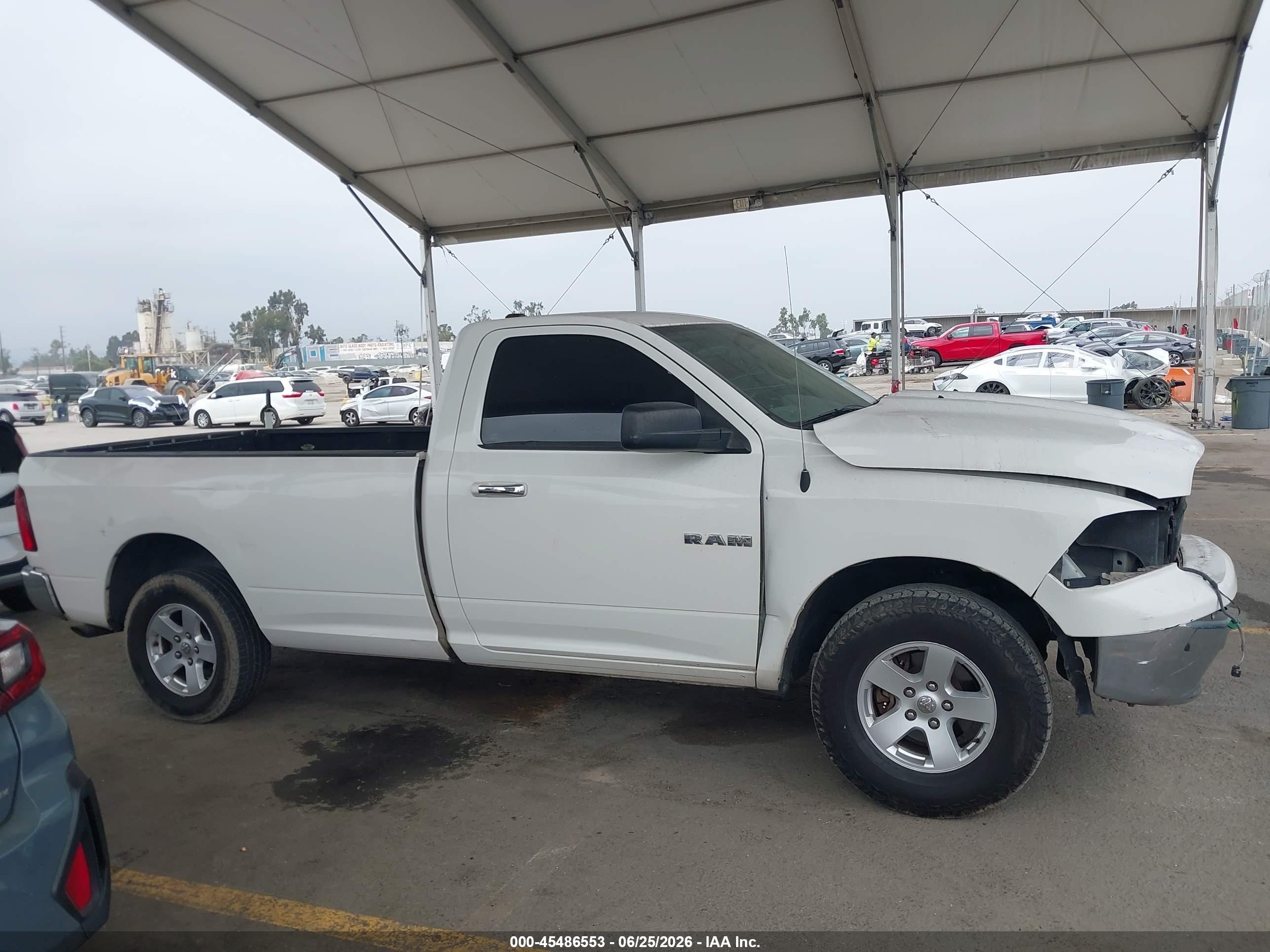 2009 Dodge Ram 1500 Slt/trx White vin: 1D3HV16P99J516807