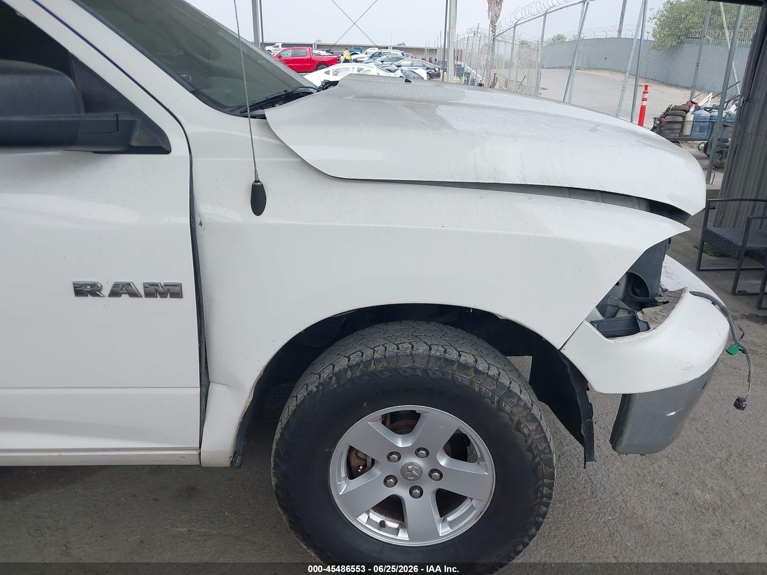 2009 Dodge Ram 1500 Slt/trx White vin: 1D3HV16P99J516807