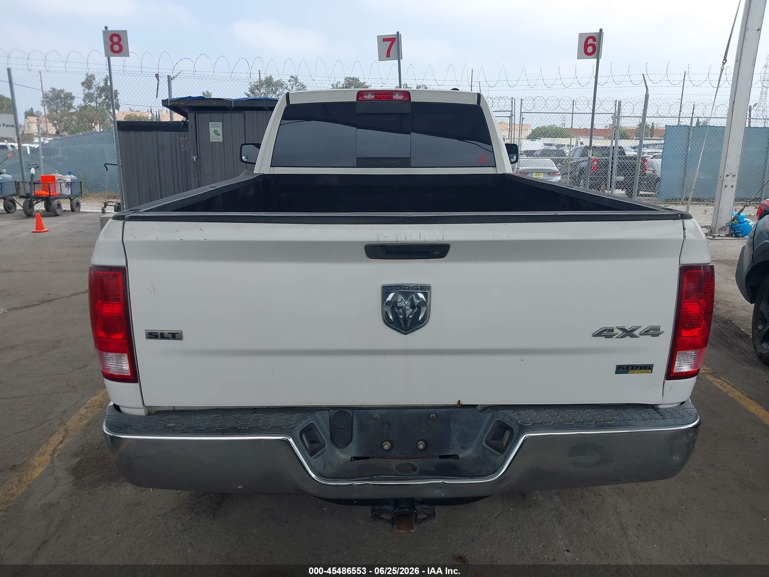 2009 Dodge Ram 1500 Slt/trx White vin: 1D3HV16P99J516807