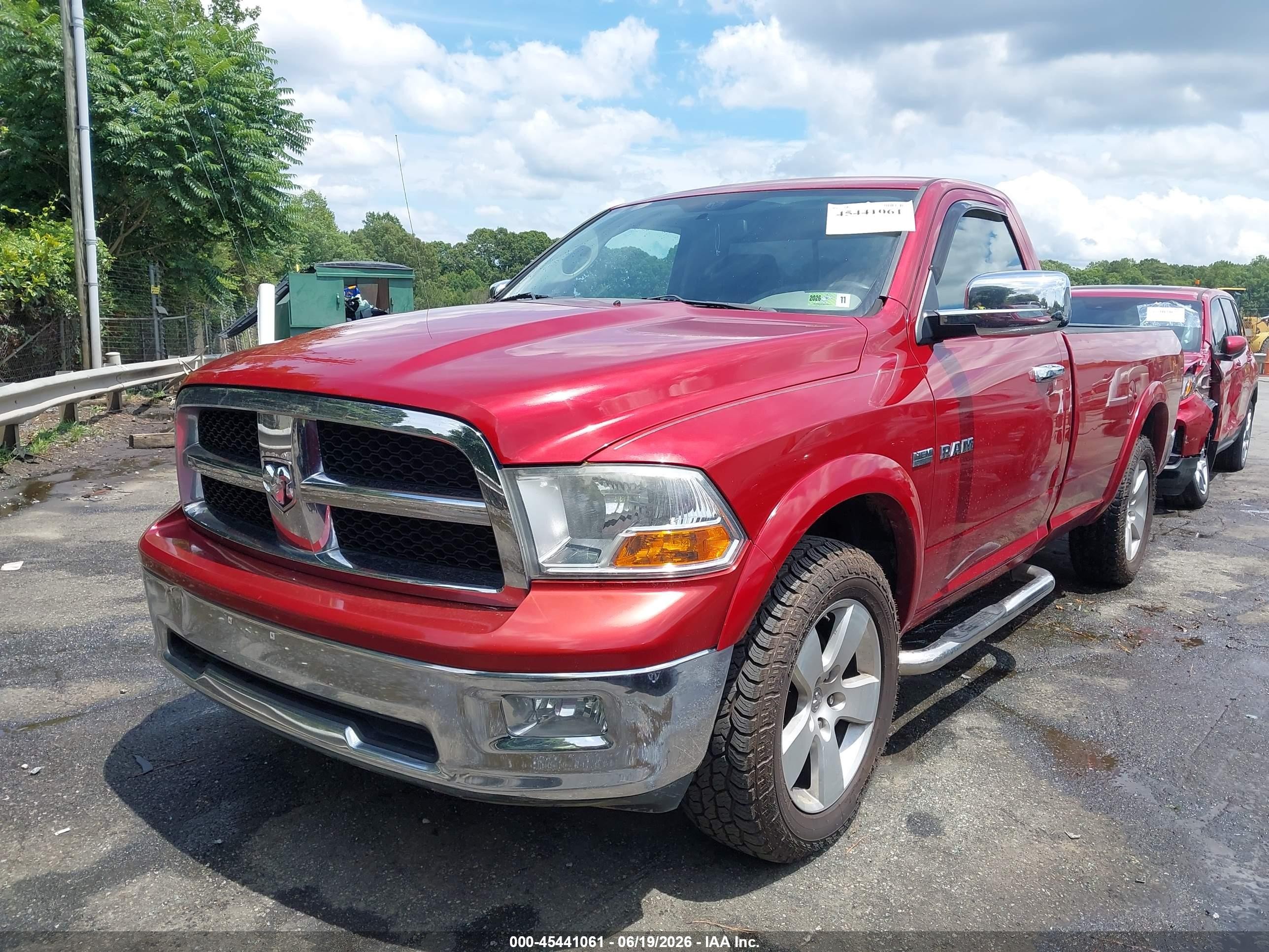 2009 Dodge Ram 1500 Slt/trx Red vin: 1D3HV16T39J503936