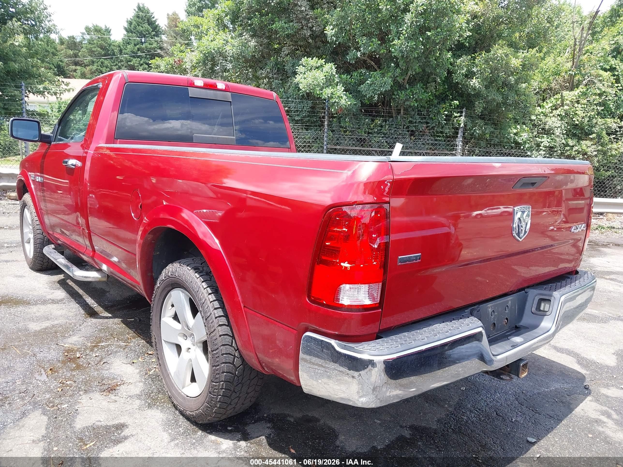 2009 Dodge Ram 1500 Slt/trx Red vin: 1D3HV16T39J503936