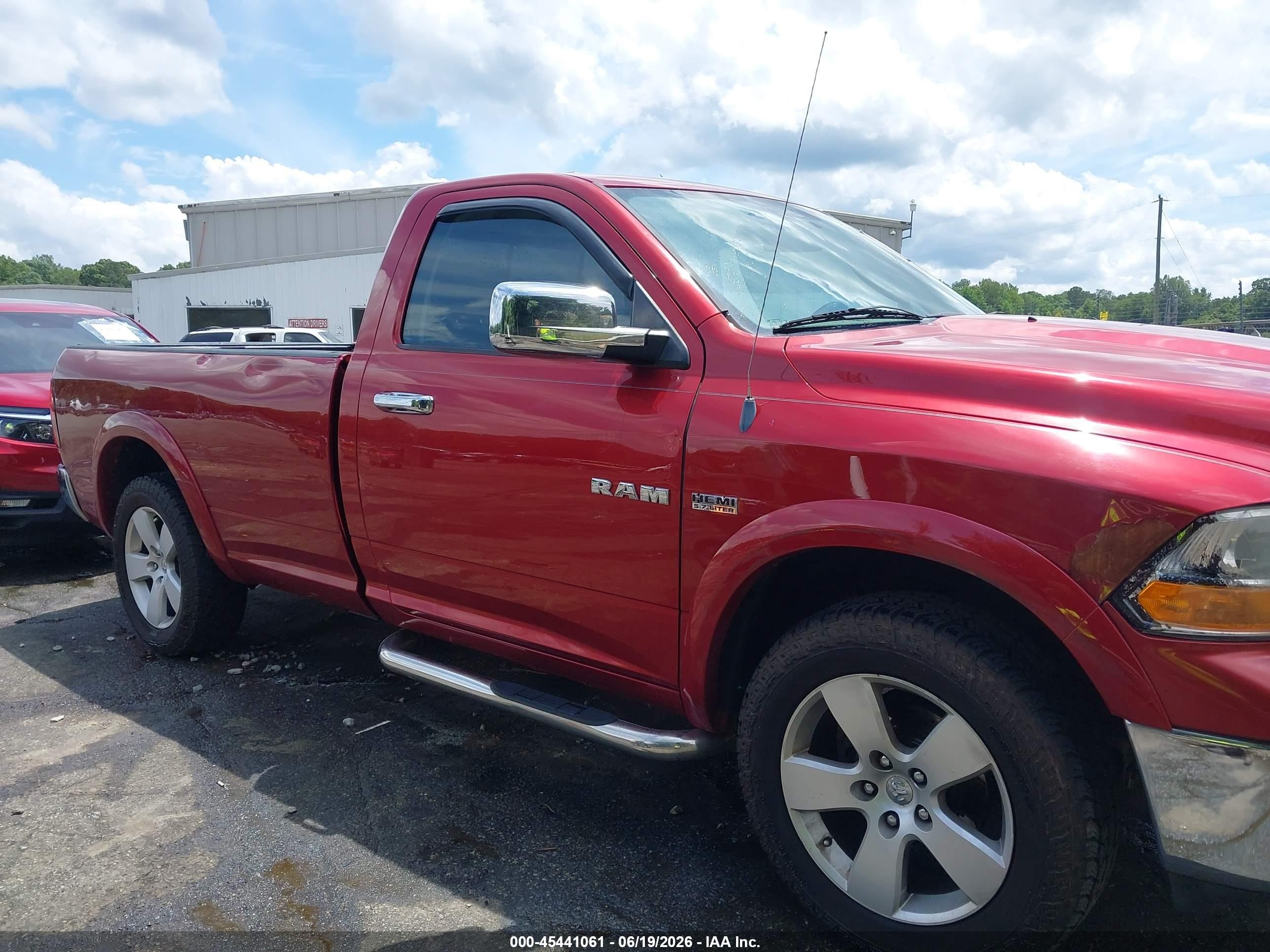 2009 Dodge Ram 1500 Slt/trx Red vin: 1D3HV16T39J503936