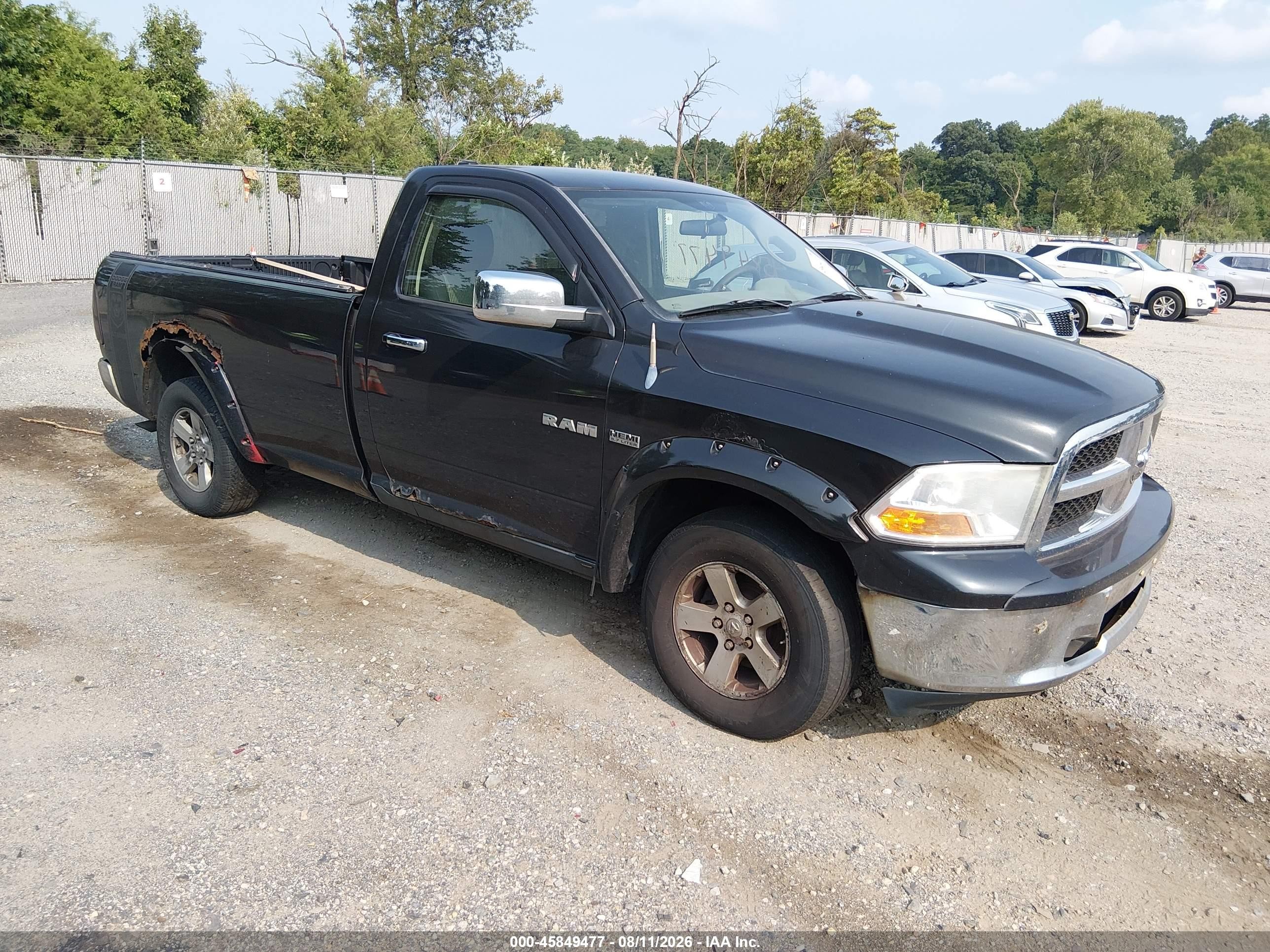 2009 Dodge Ram 1500 Slt/trx Black vin: 1D3HV16T49J520227